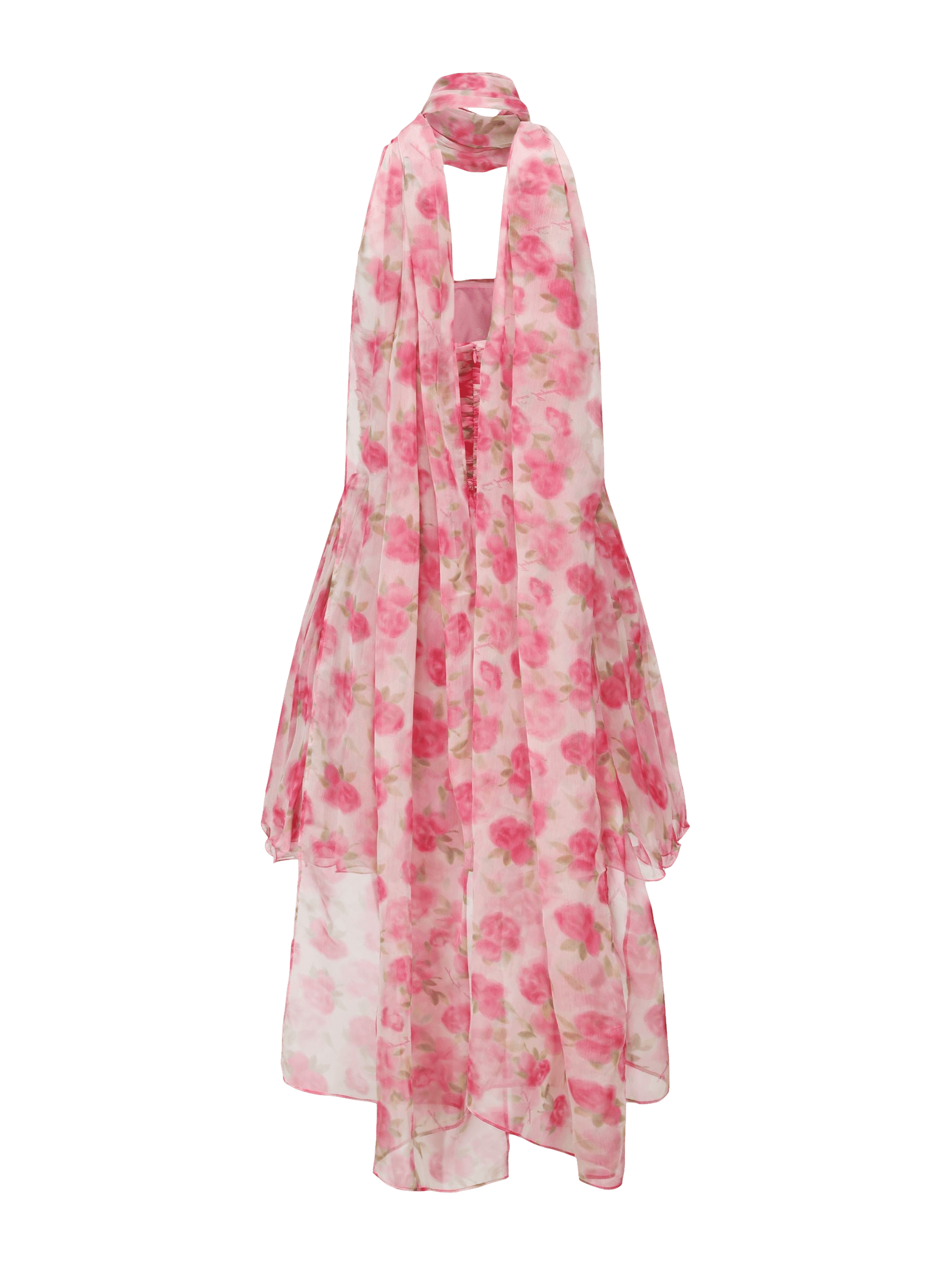 Chloe Dress (Pink Print) in Pink made by Nana Jacqueline