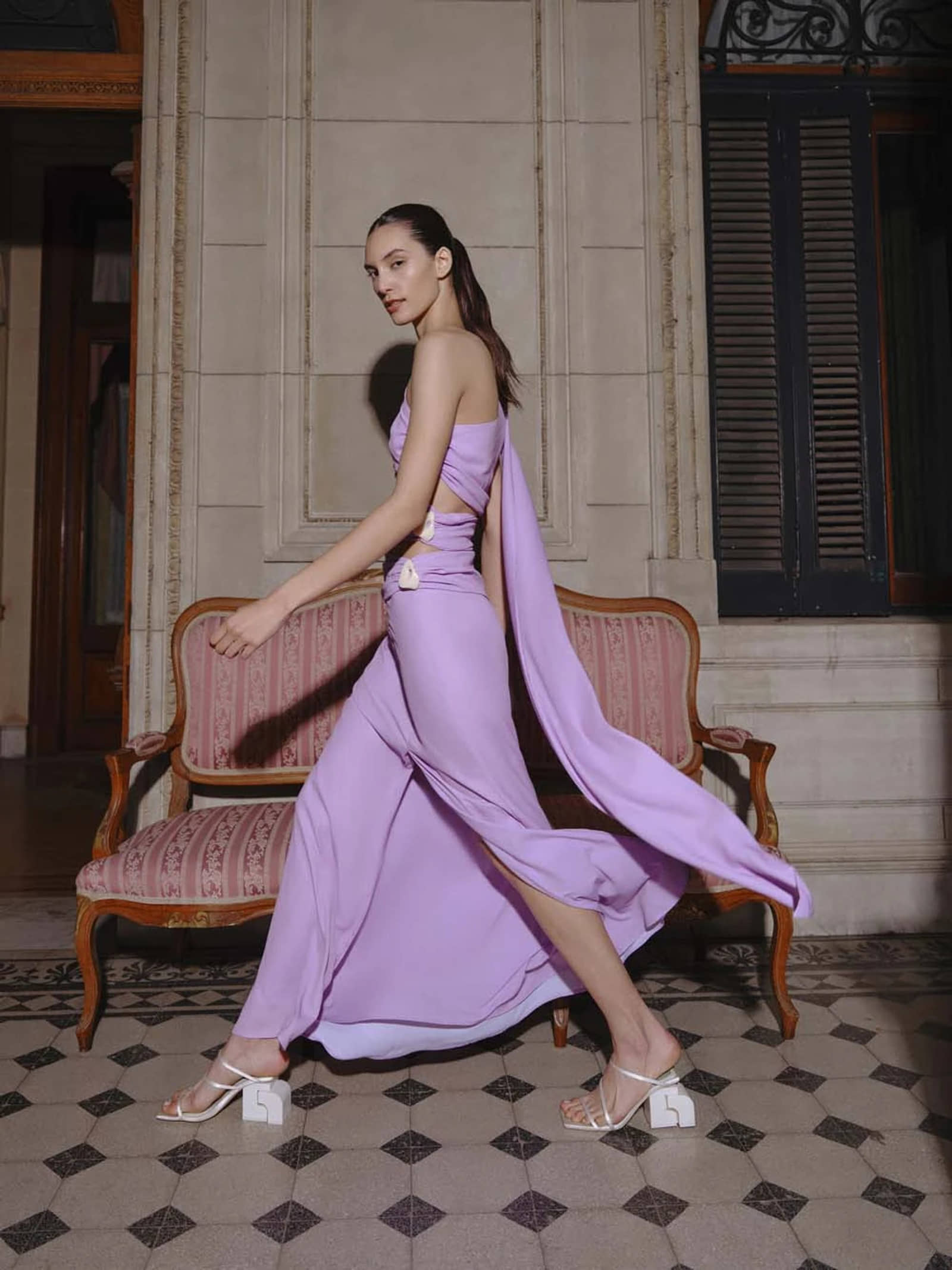 Cassis Maxi Dress made by BAOBAB