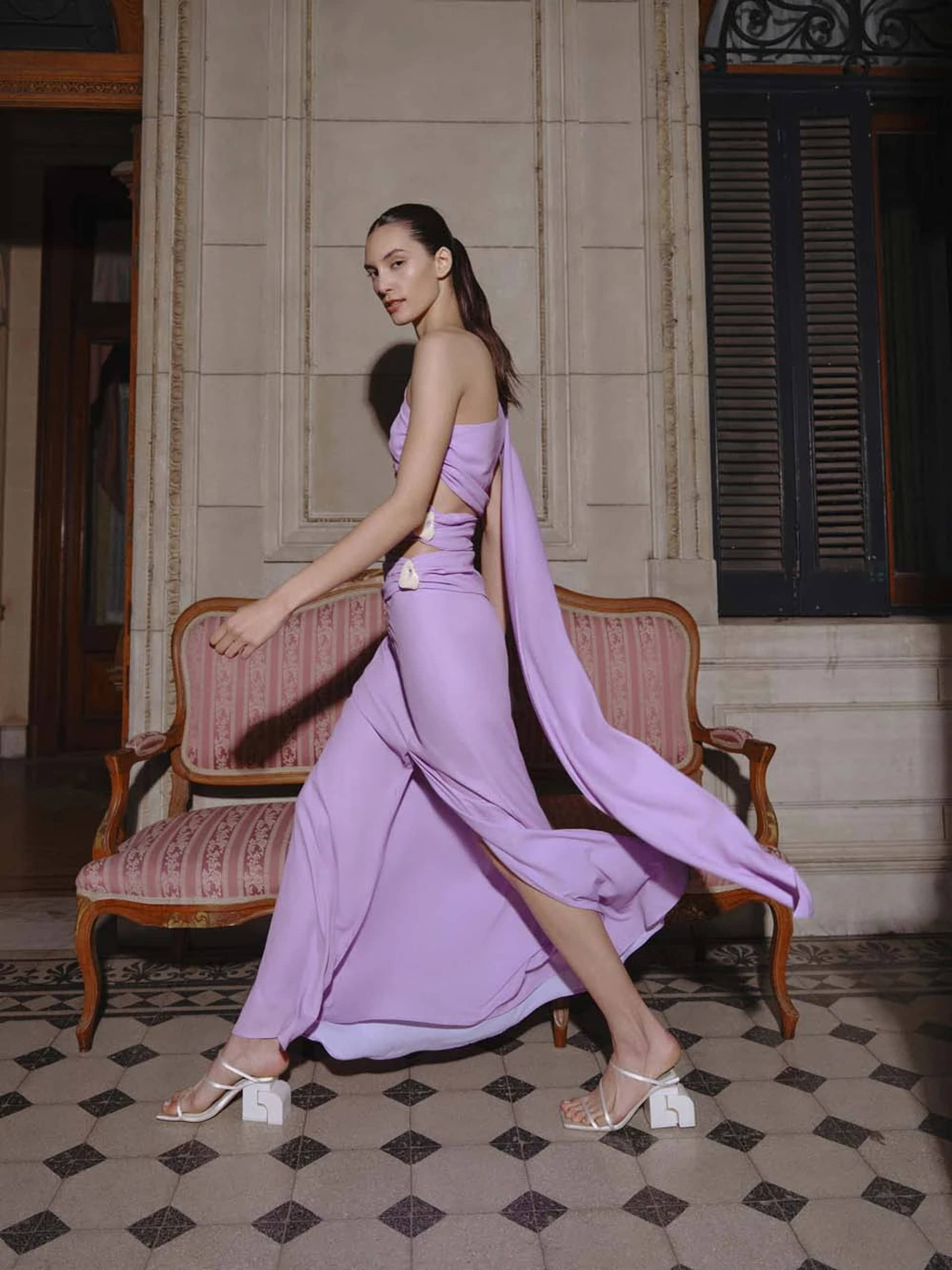 Cassis Maxi Dress made by BAOBAB