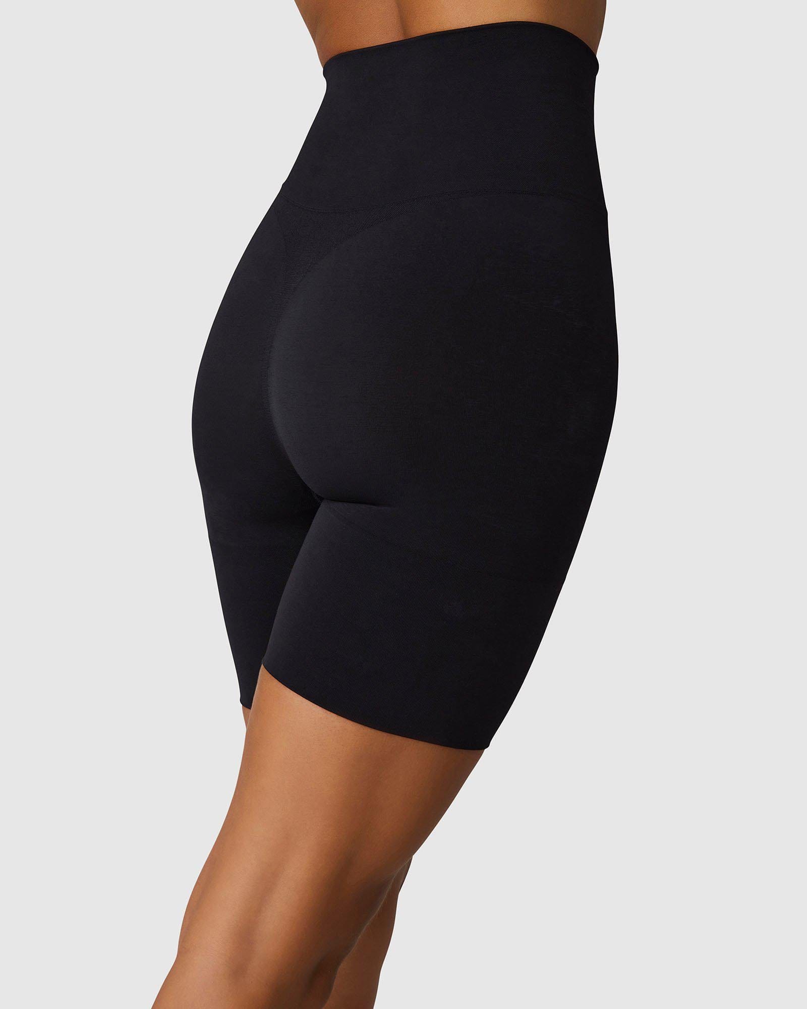 Livia Seamless Shaping Shorts in Black made by Swedish Stockings