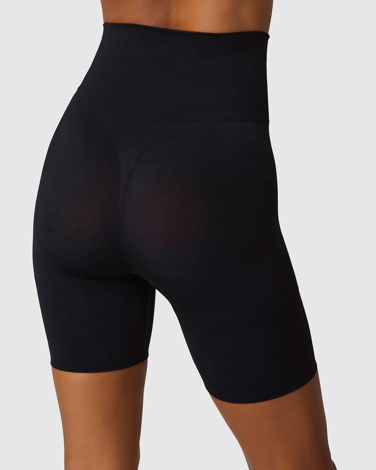 Livia Seamless Shaping Shorts in Black made by Swedish Stockings