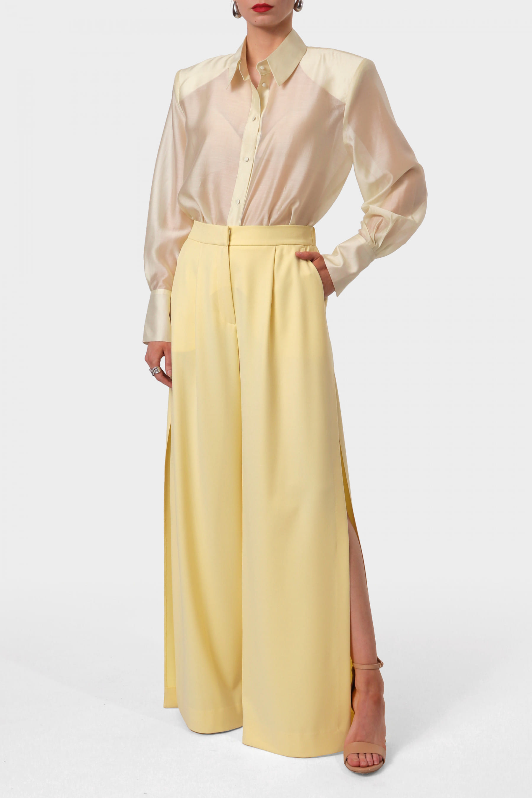 Shirt Sarita Butter Yellow made by HALEWSKI