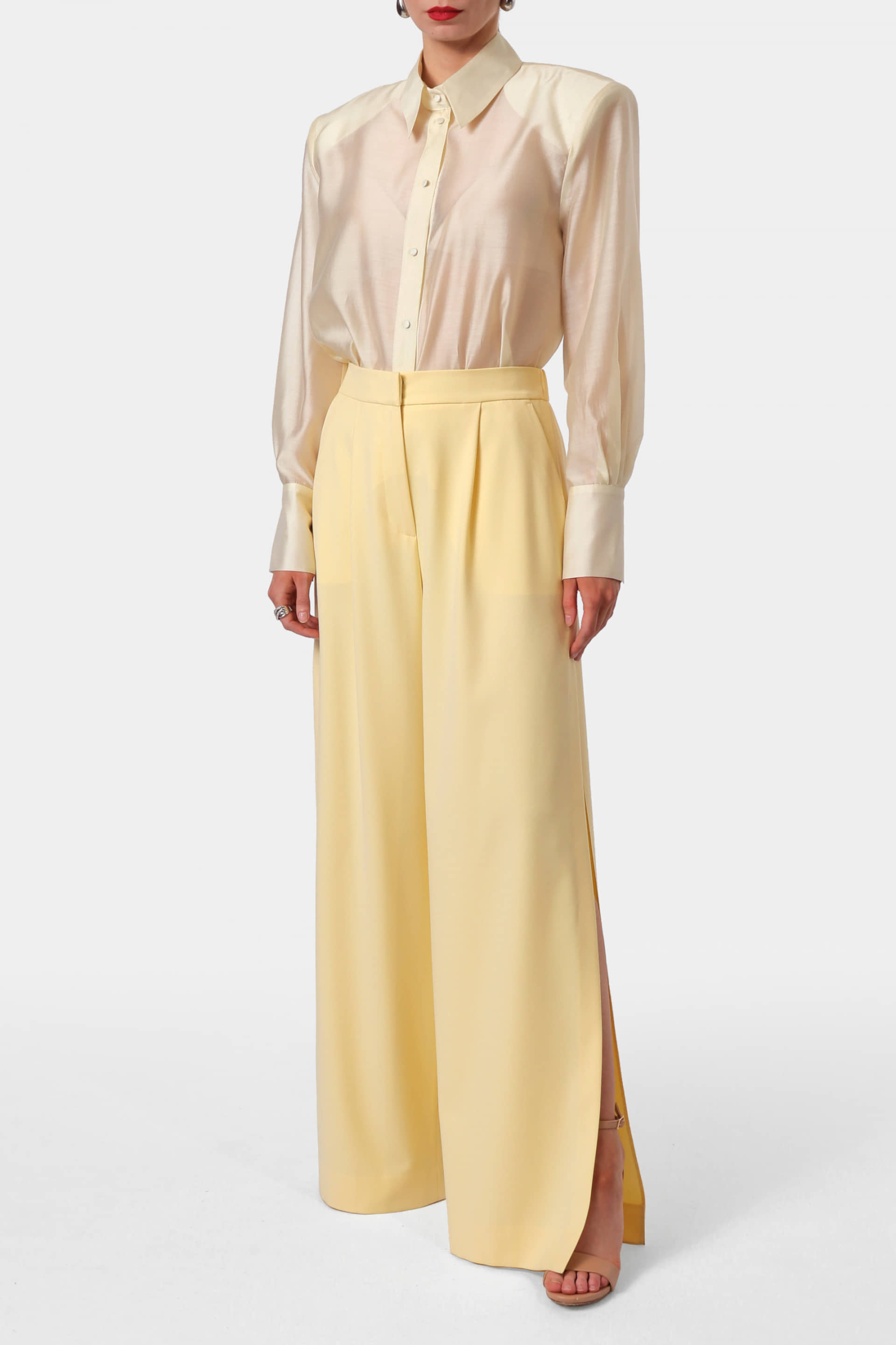 Shirt Sarita Butter Yellow made by HALEWSKI