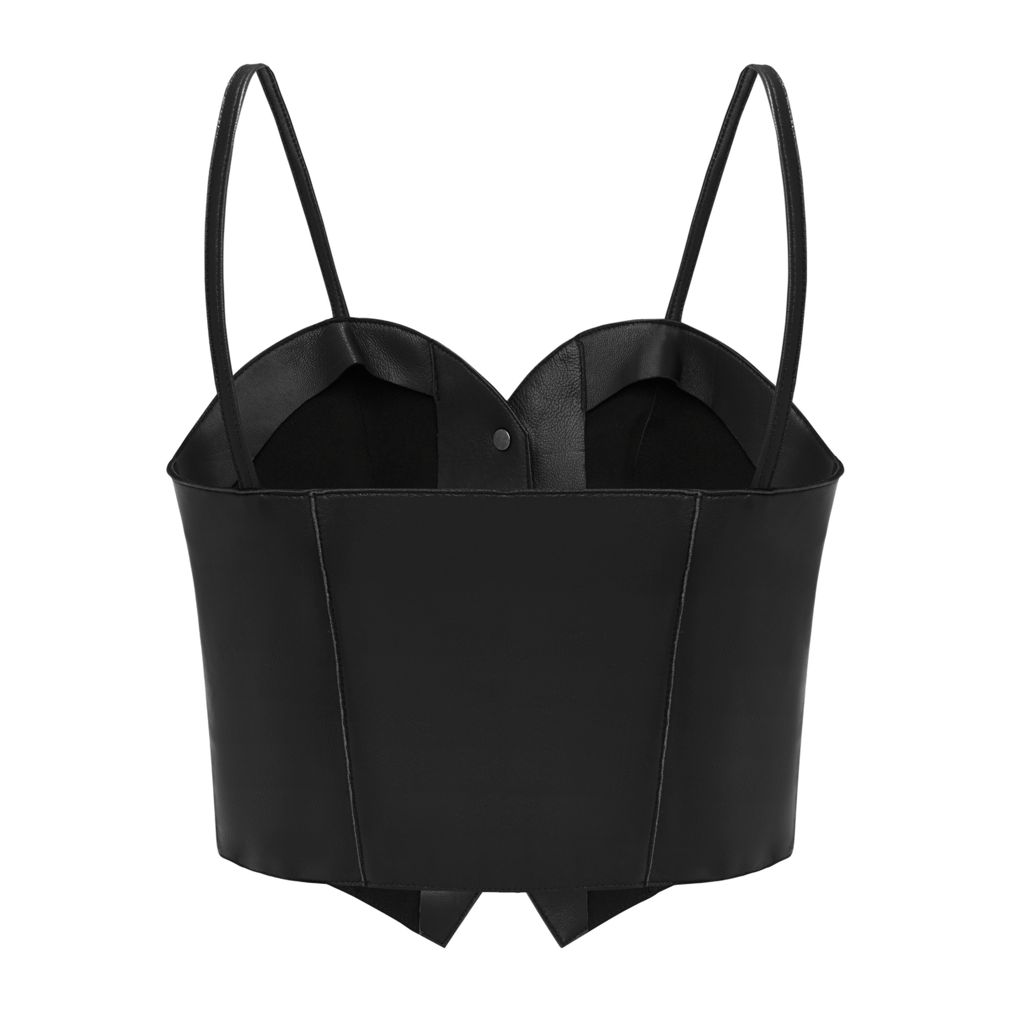 Leather Corset In Black made by YAVORSKA