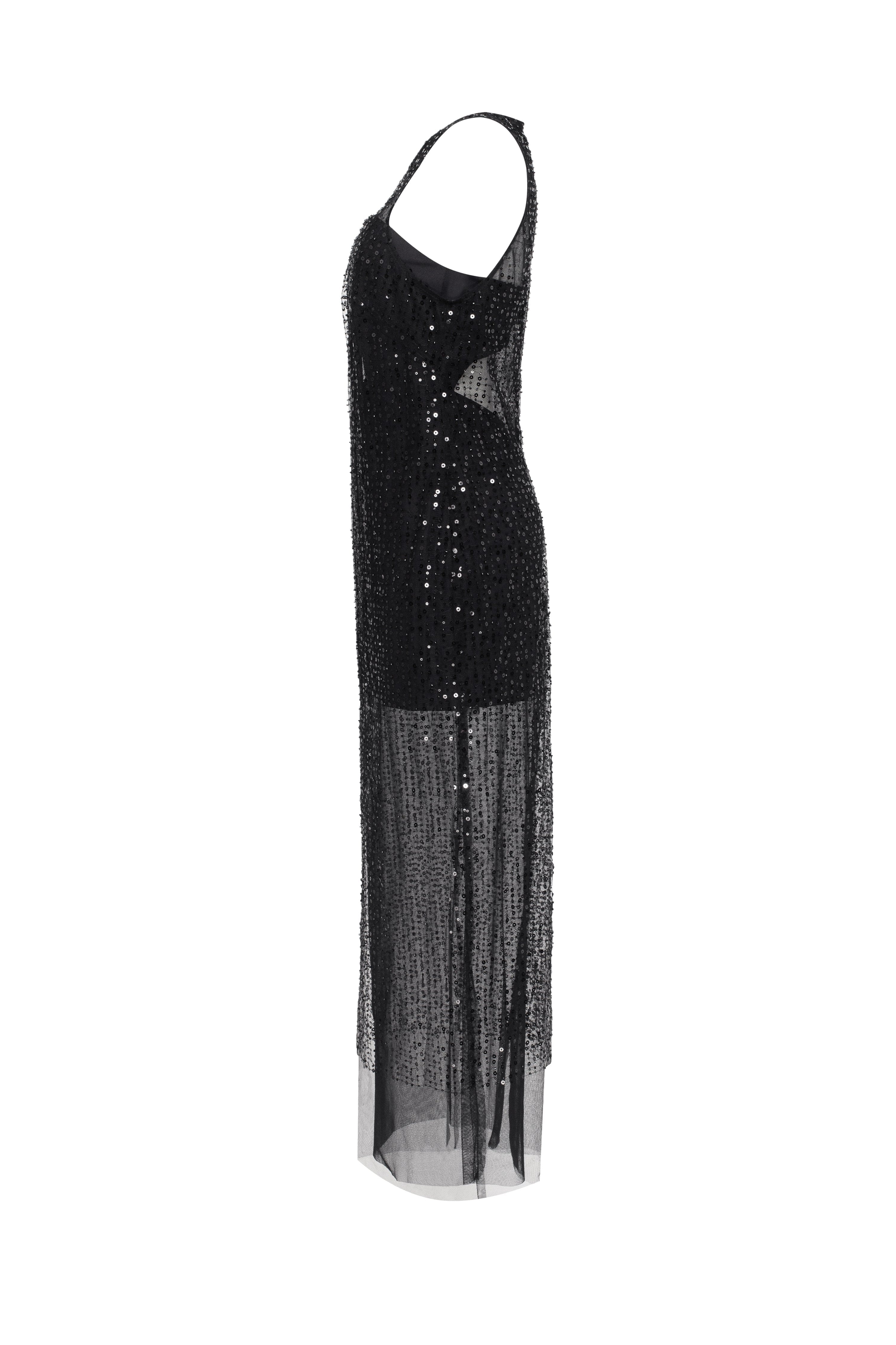 Sensational sheer lace maxi drees, Xo Xo made by Milla