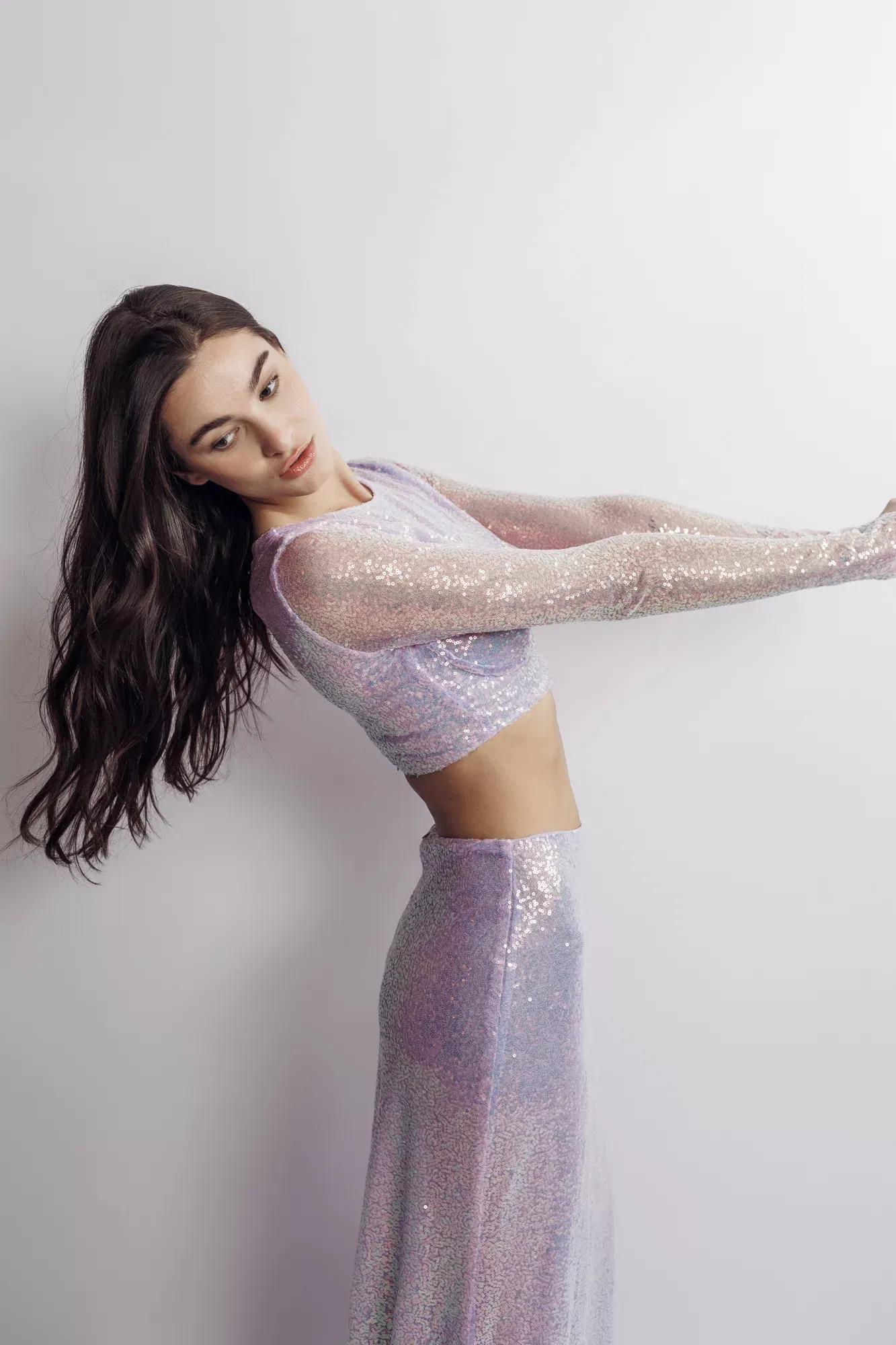 Sequins Crop Top made by Aureliana