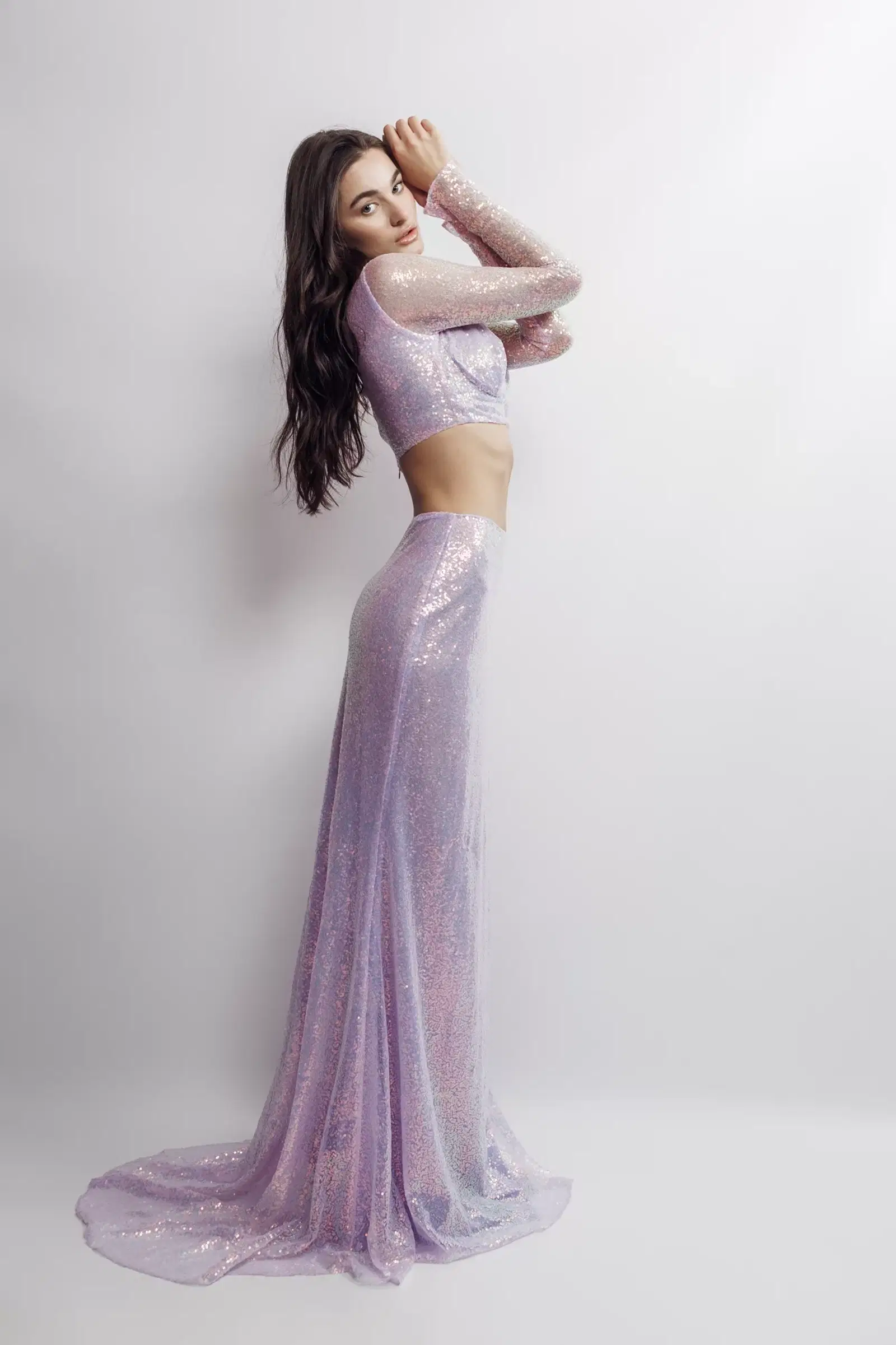 Sequins Crop Top made by Aureliana