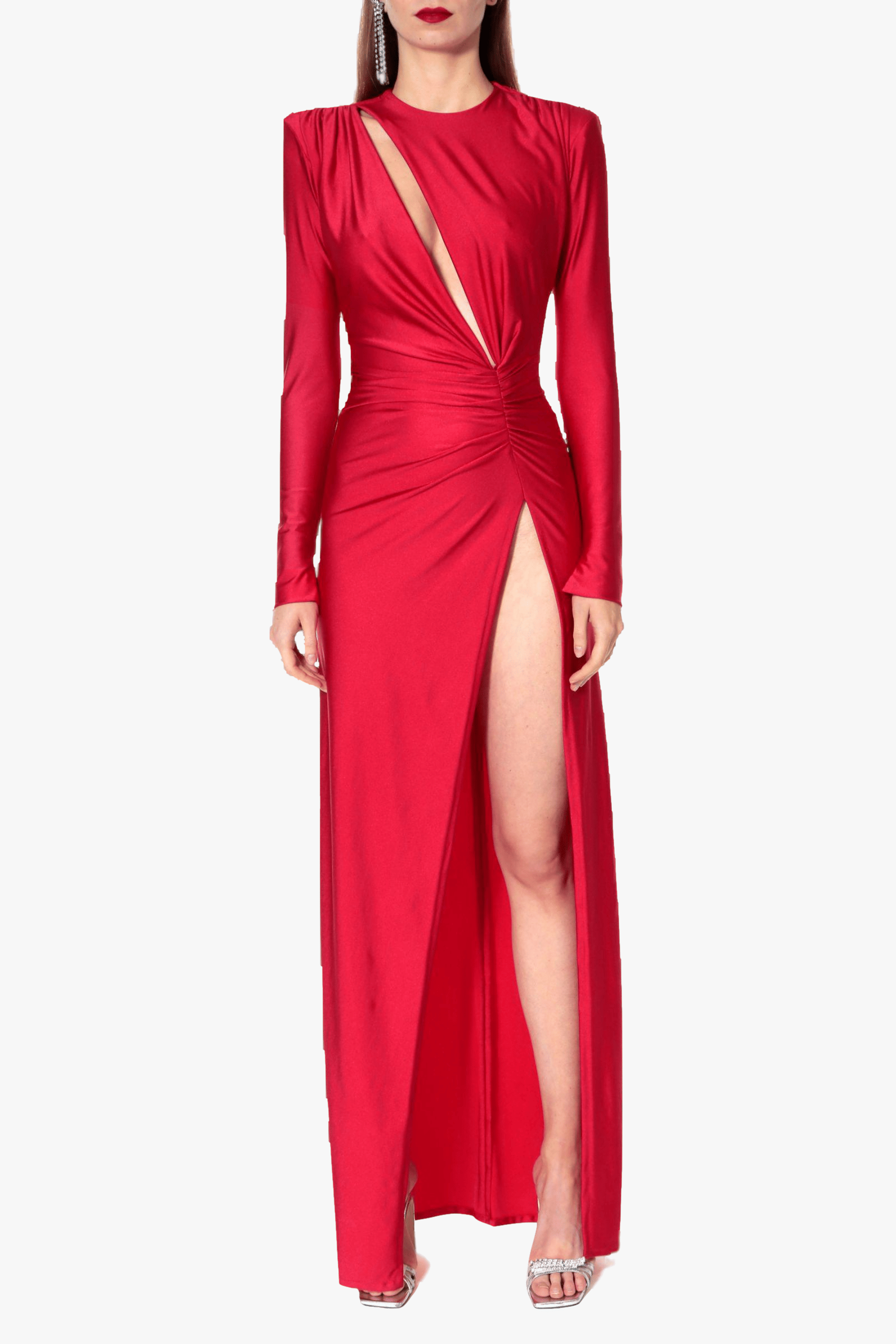 Dress Adriana Shy Cherry in Red made by HALEWSKI