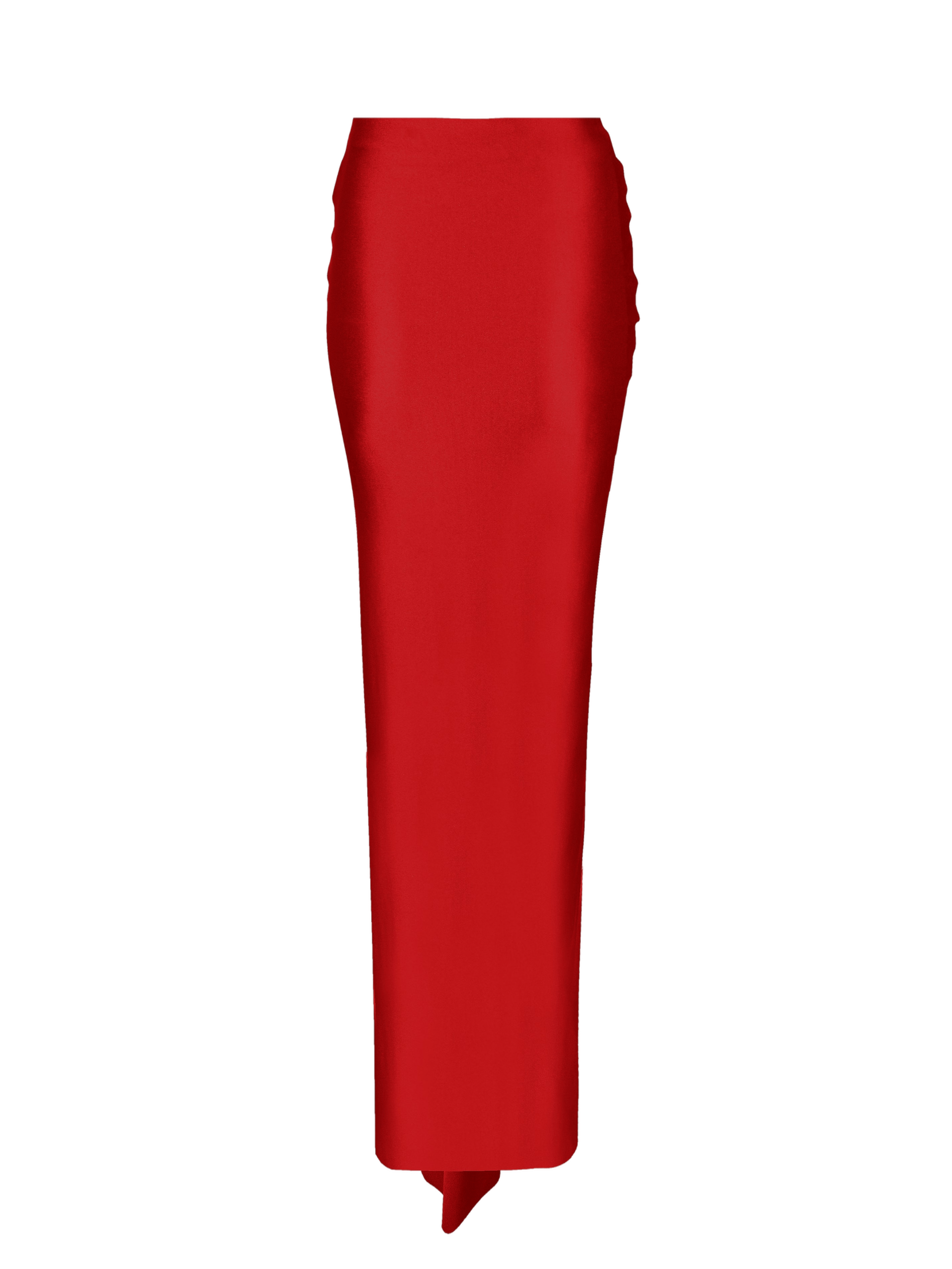 Vari Long Skirt Red made by Lediel