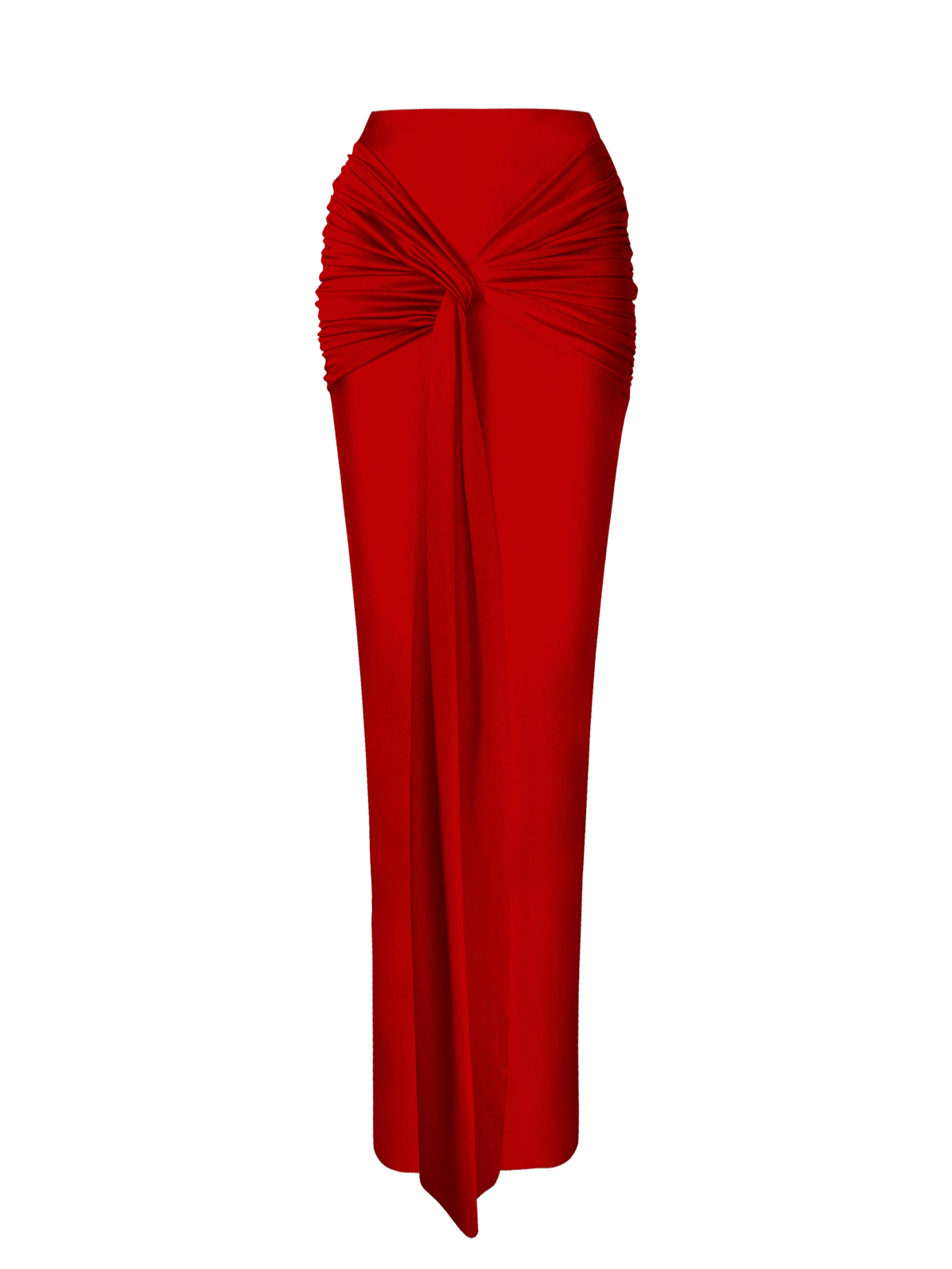 Vari Long Skirt Red made by Lediel