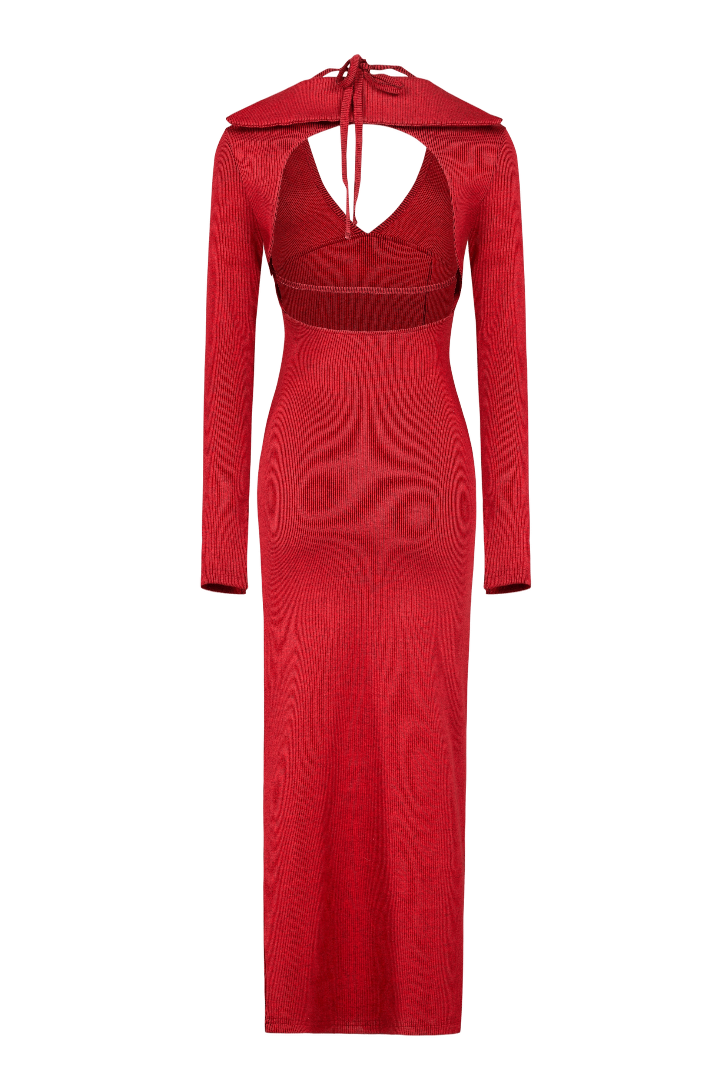 YOUR *ITCH 2 TONES RIB DRESS made by PCFG