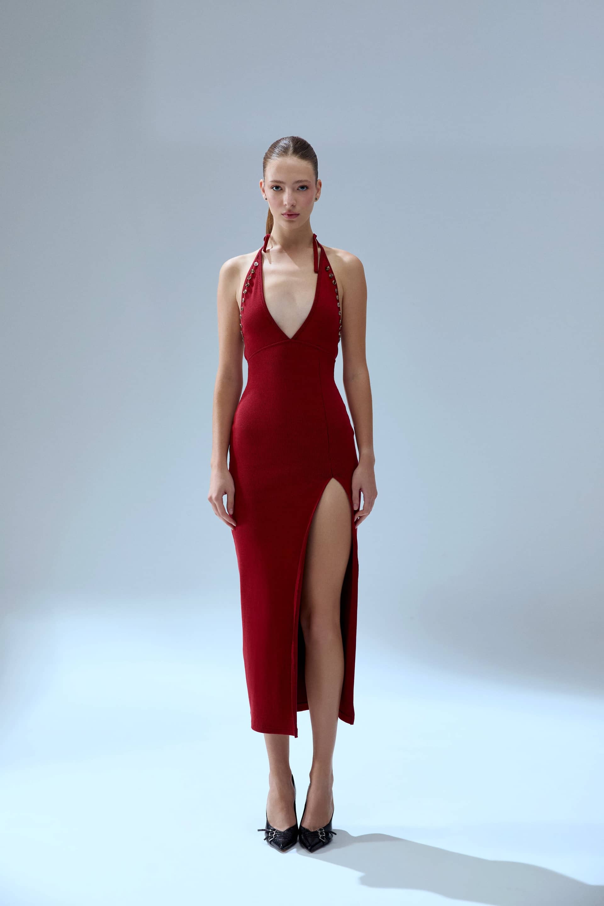 YOUR *ITCH 2 TONES RIB DRESS made by PCFG