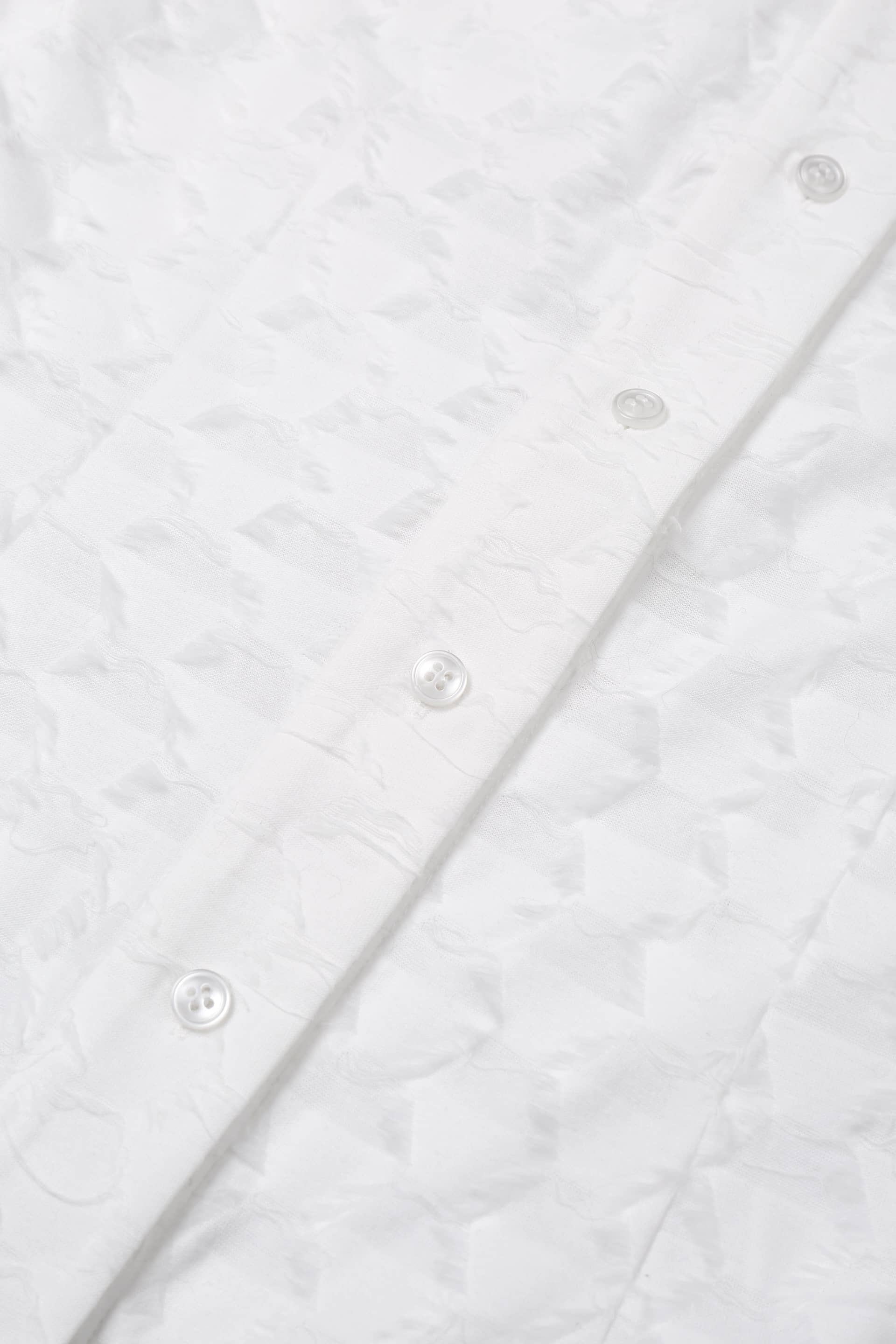 JACQUARD FRINGE SHIRT made by YIBRI