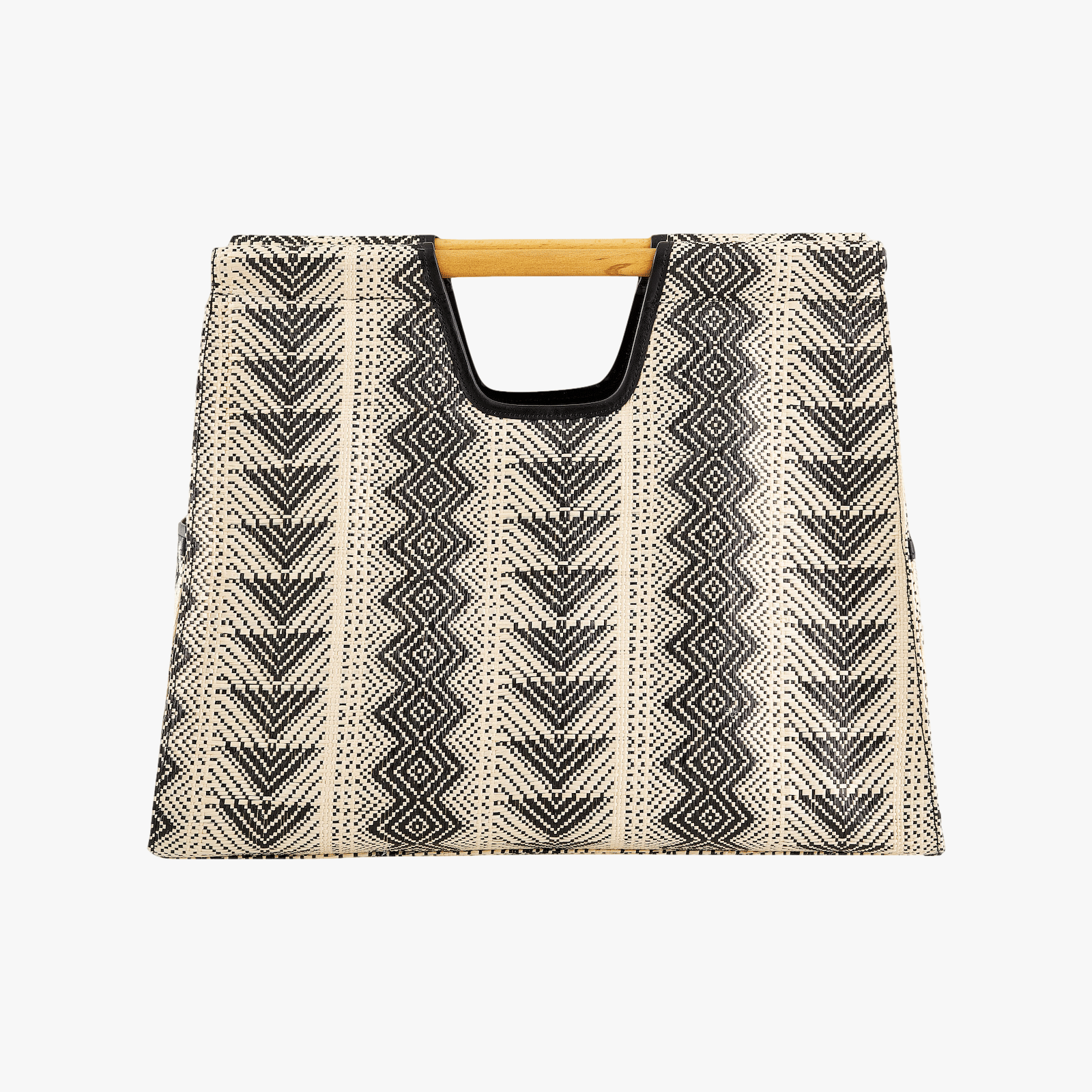 Frida Beach Bag Siyah Bej in Beige made by Maven Bag