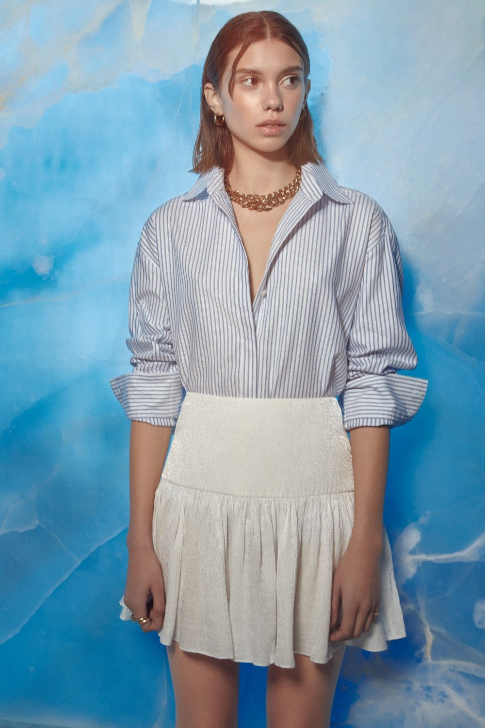 Lola Ruffled Mini Skirt made by Nazli Ceren