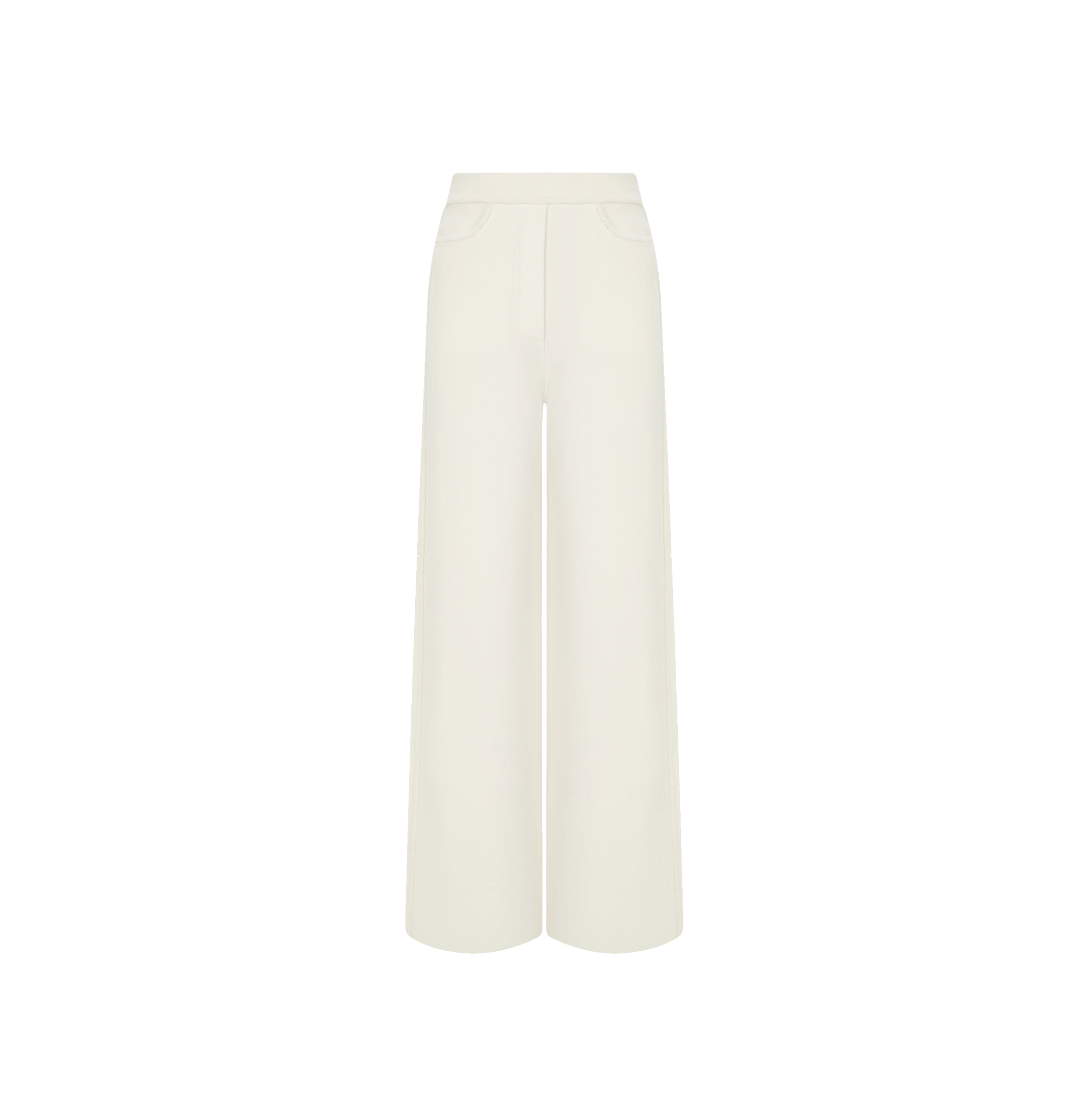 BOUCLÉ AND WOOL PANELLED WIDE-LEG PANTS made by CRUSH Collection