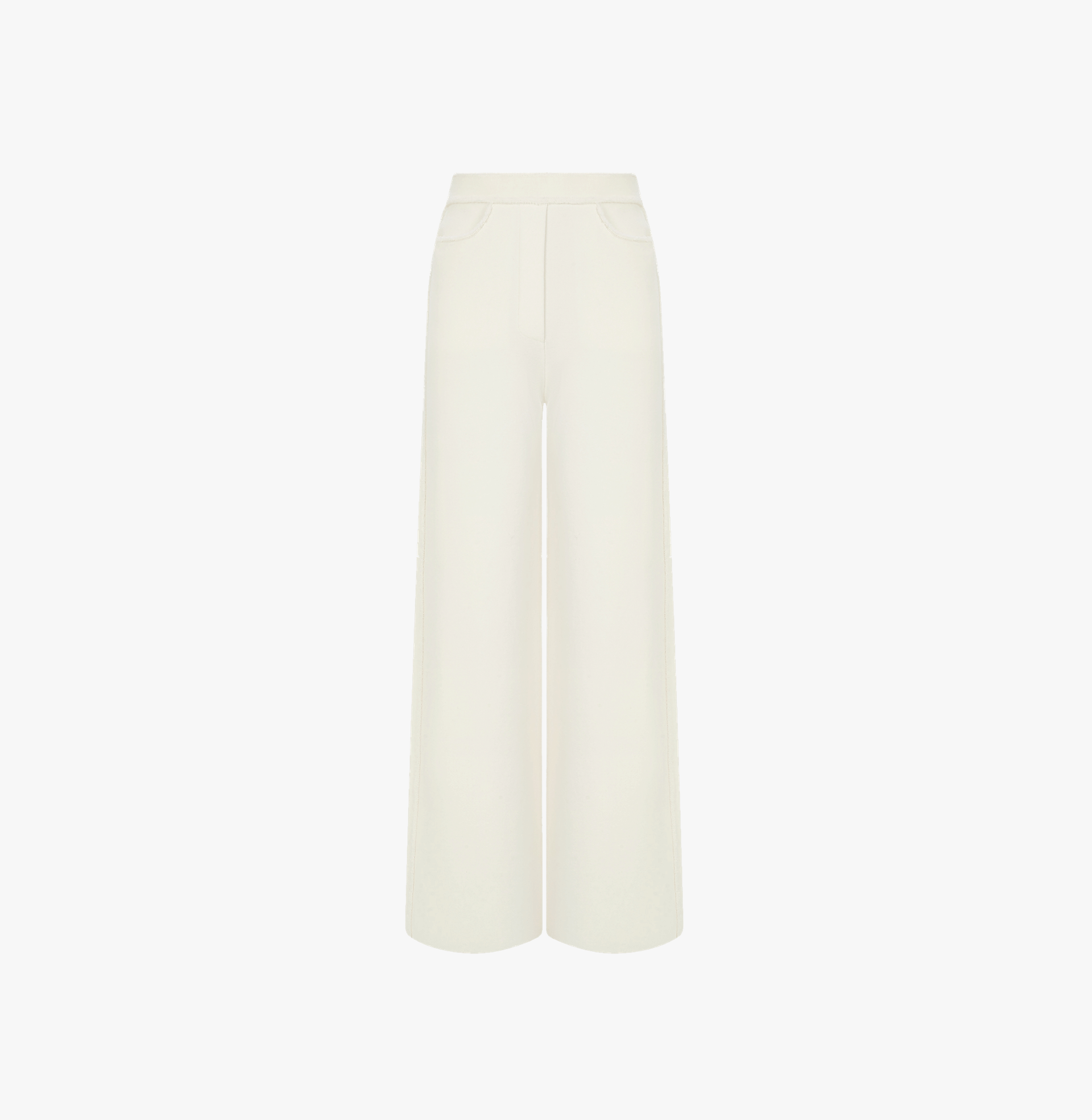 BOUCLÉ AND WOOL PANELLED WIDE-LEG PANTS made by CRUSH Collection