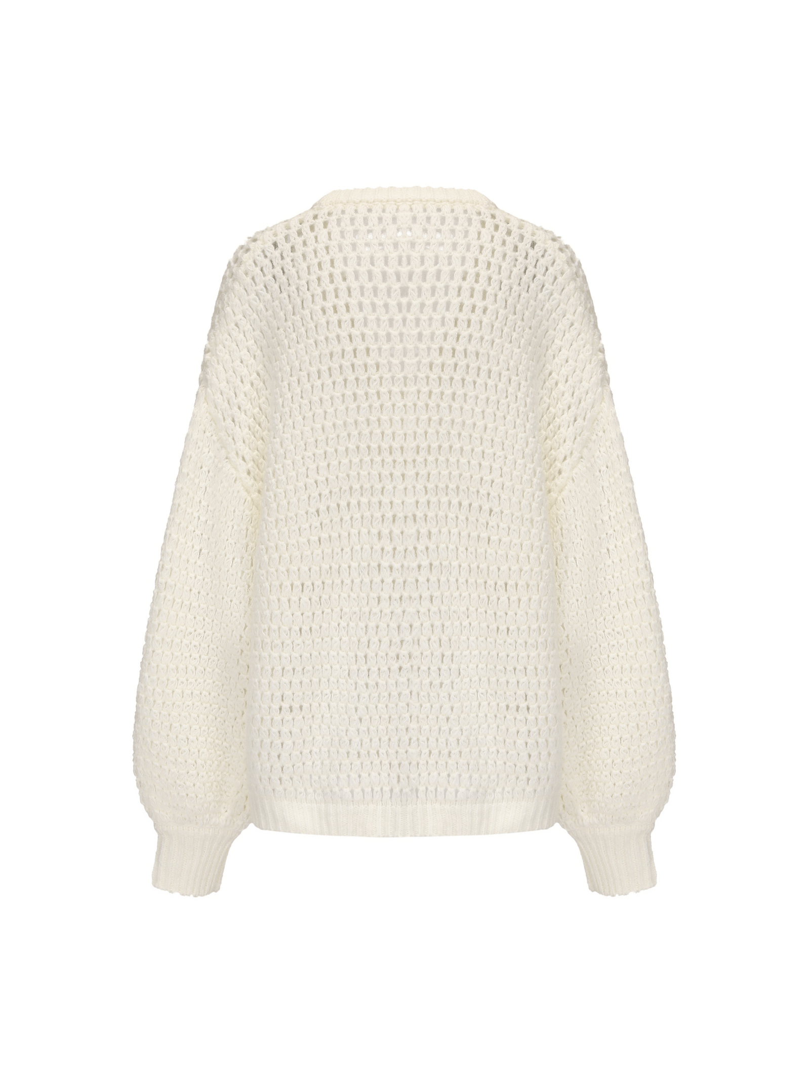 Alexis Cardigan + Scarf Set (White) made by Nana Jacqueline