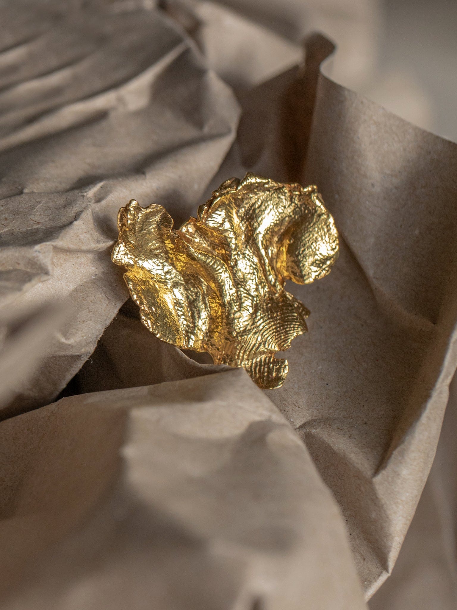 Artemis Ring Gold in Gold made by Eva Remenyi