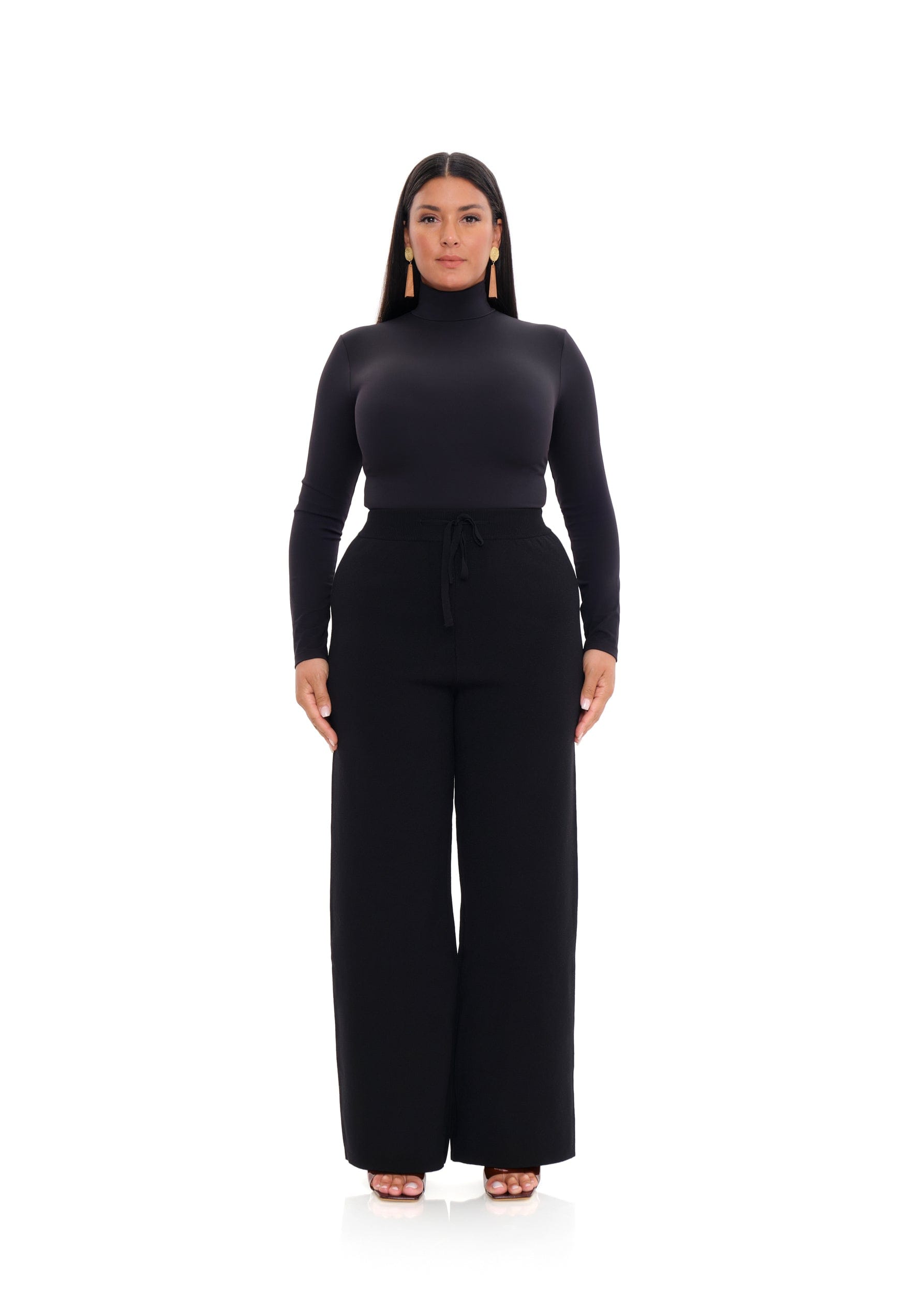 ALLY KNIT PANTS - ONYX made by Andrea Iyamah