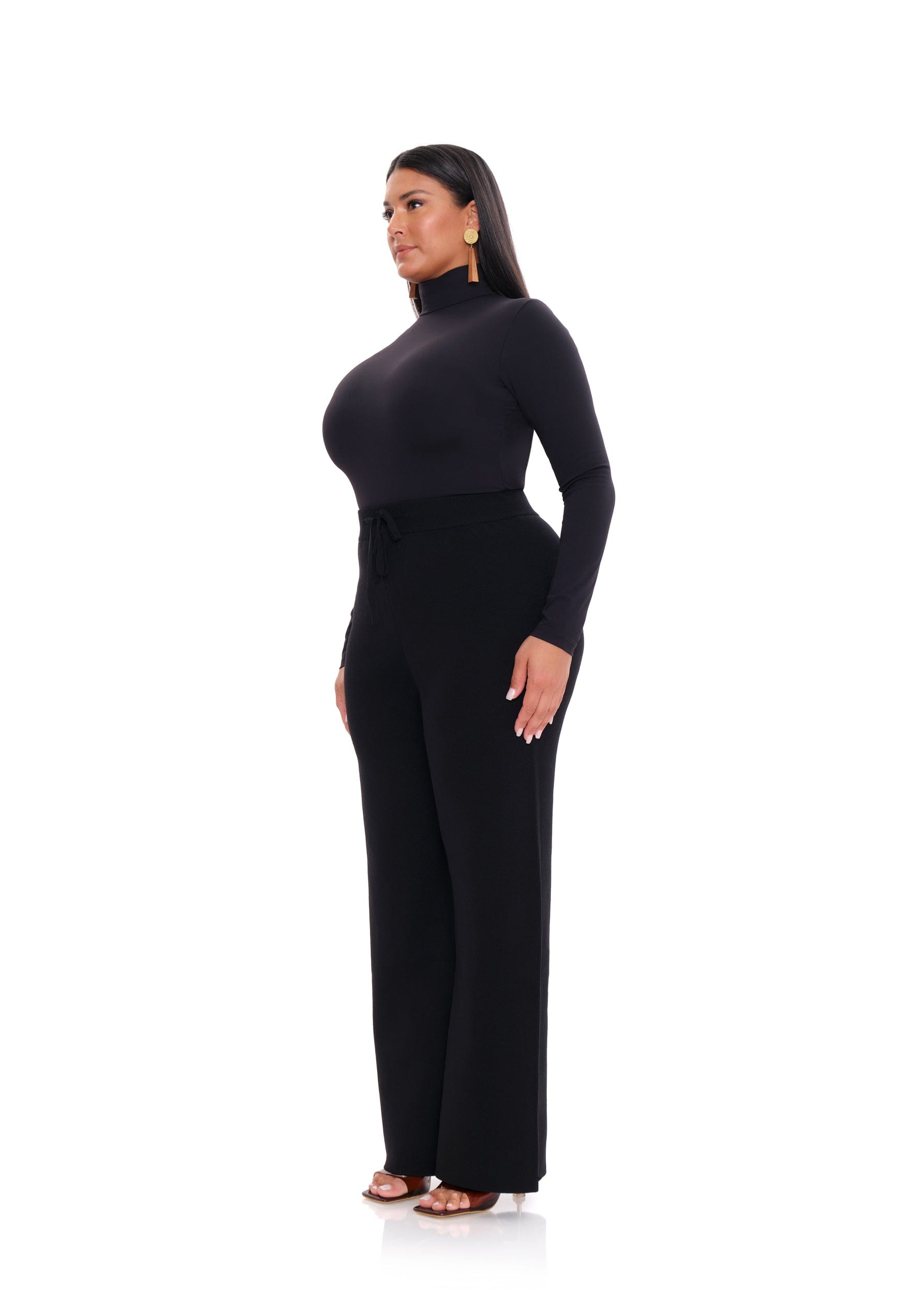 ALLY KNIT PANTS - ONYX made by Andrea Iyamah