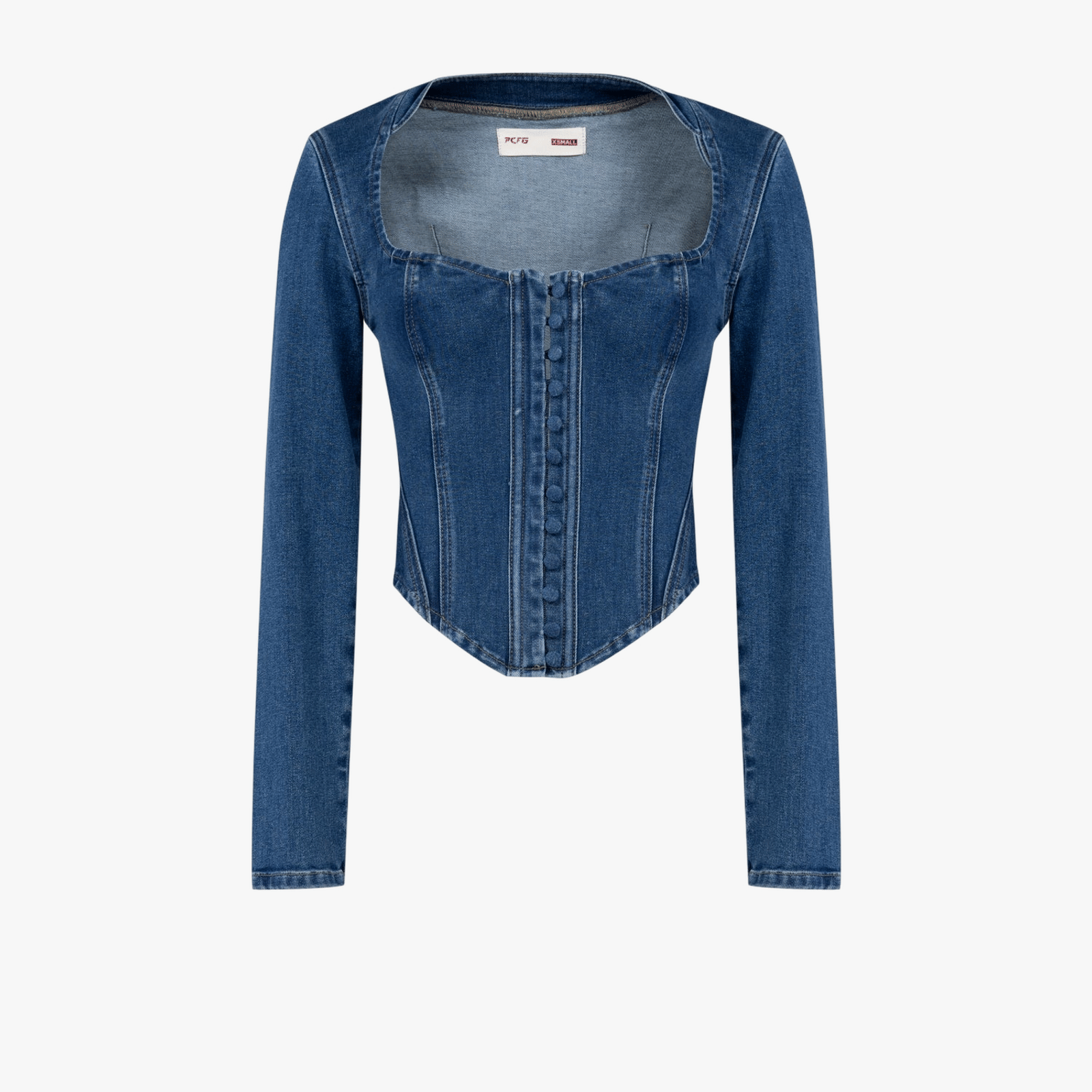 YOUR *ITCH CORSET DENIM CORSET TOP made by PCFG