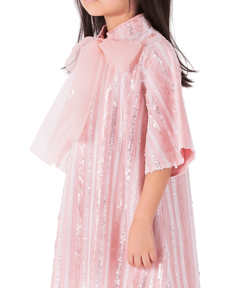 Shimmering Bow Dress made by Mama Luma