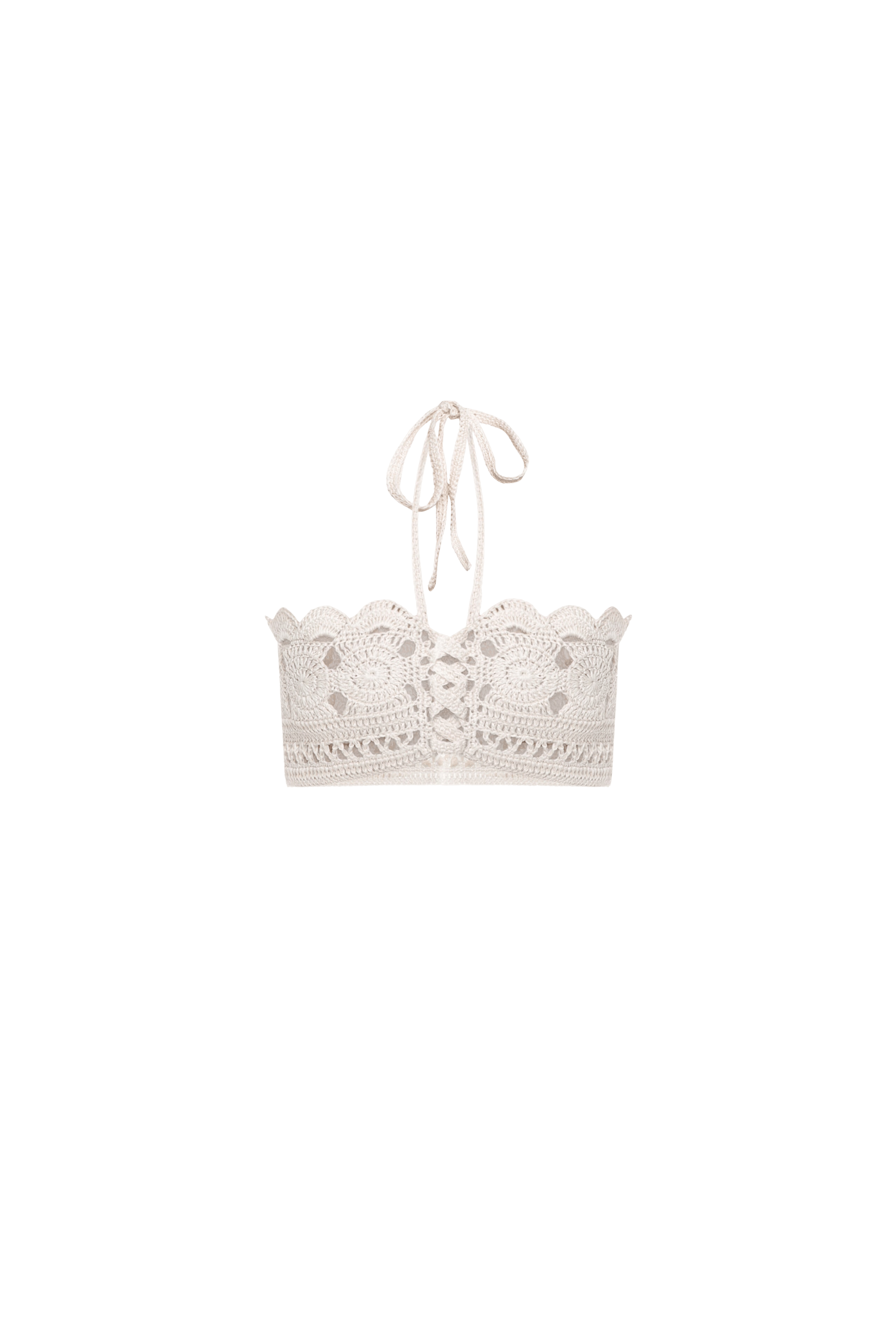 Knitted white top made by A.M.G