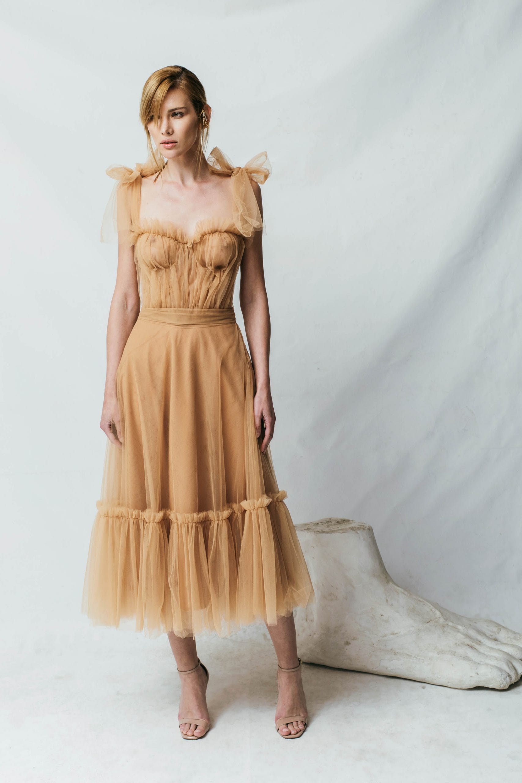 French Tulle Bustier Top made by Aureliana