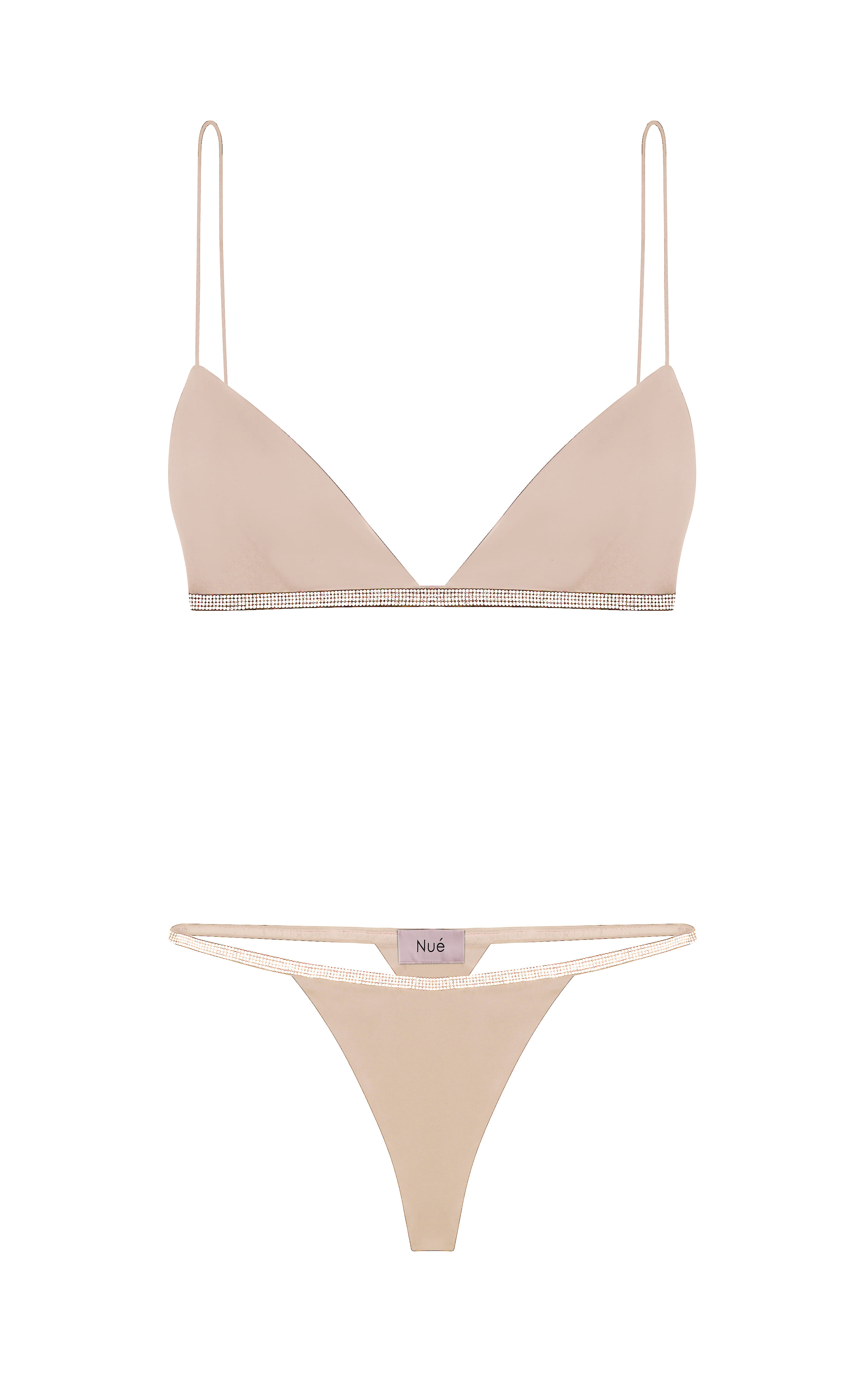 ROSIE SILK BRA in Pink made by NUÉ