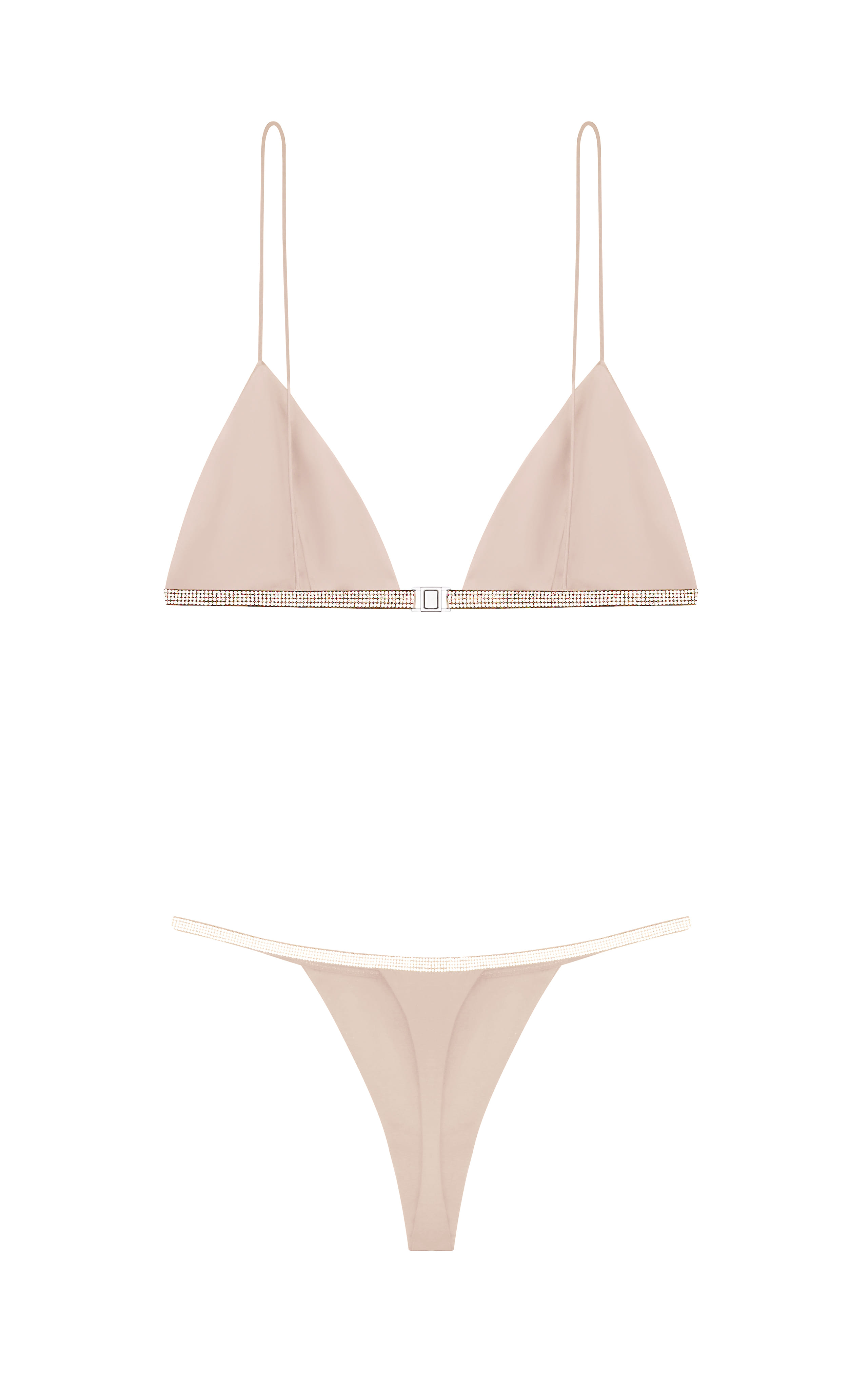 ROSIE SILK BRA in Pink made by NUÉ