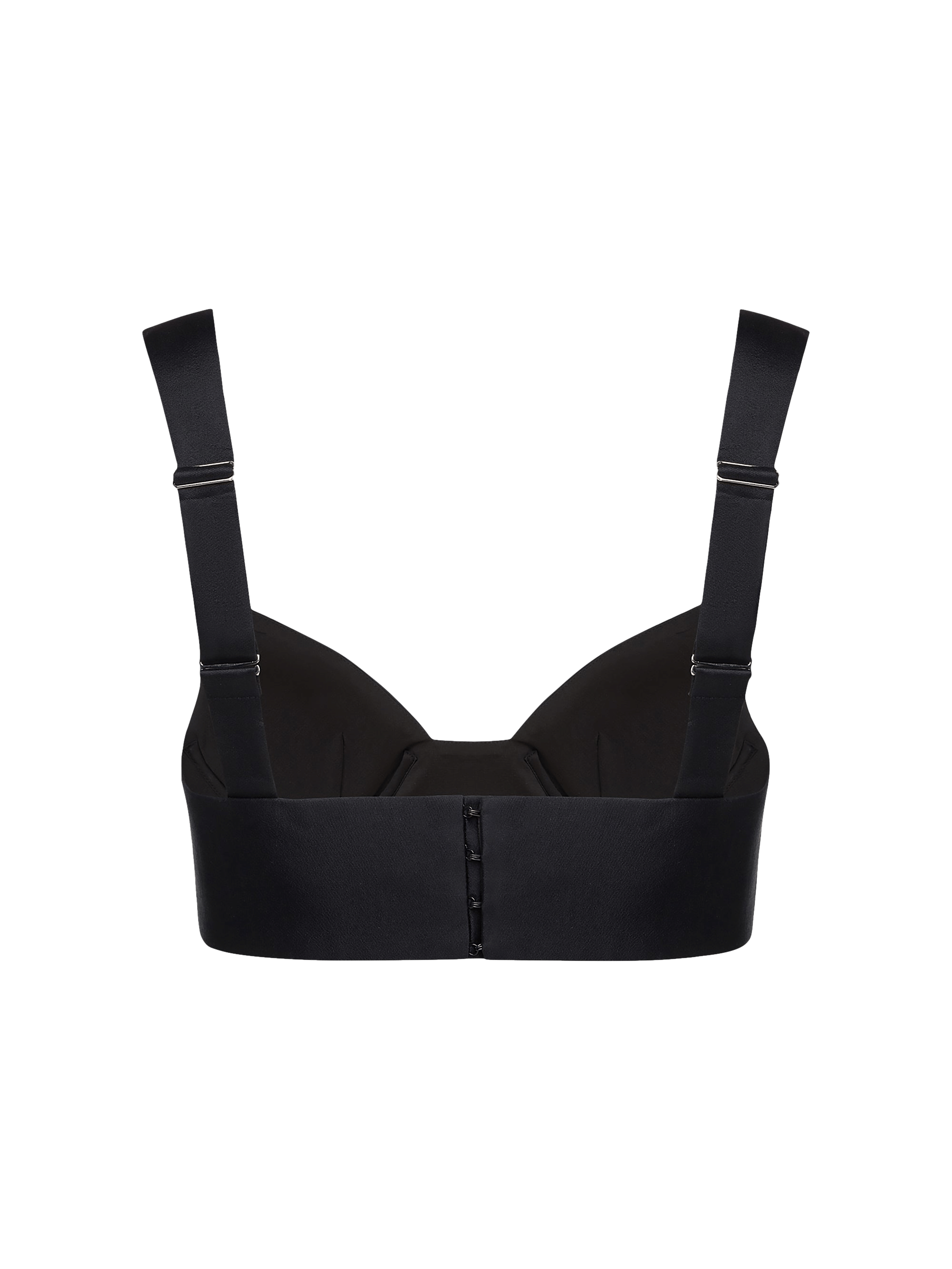 STRUCTURED SILK AND WOOL-BLEND BRALETTE TOP made by NDS The Label