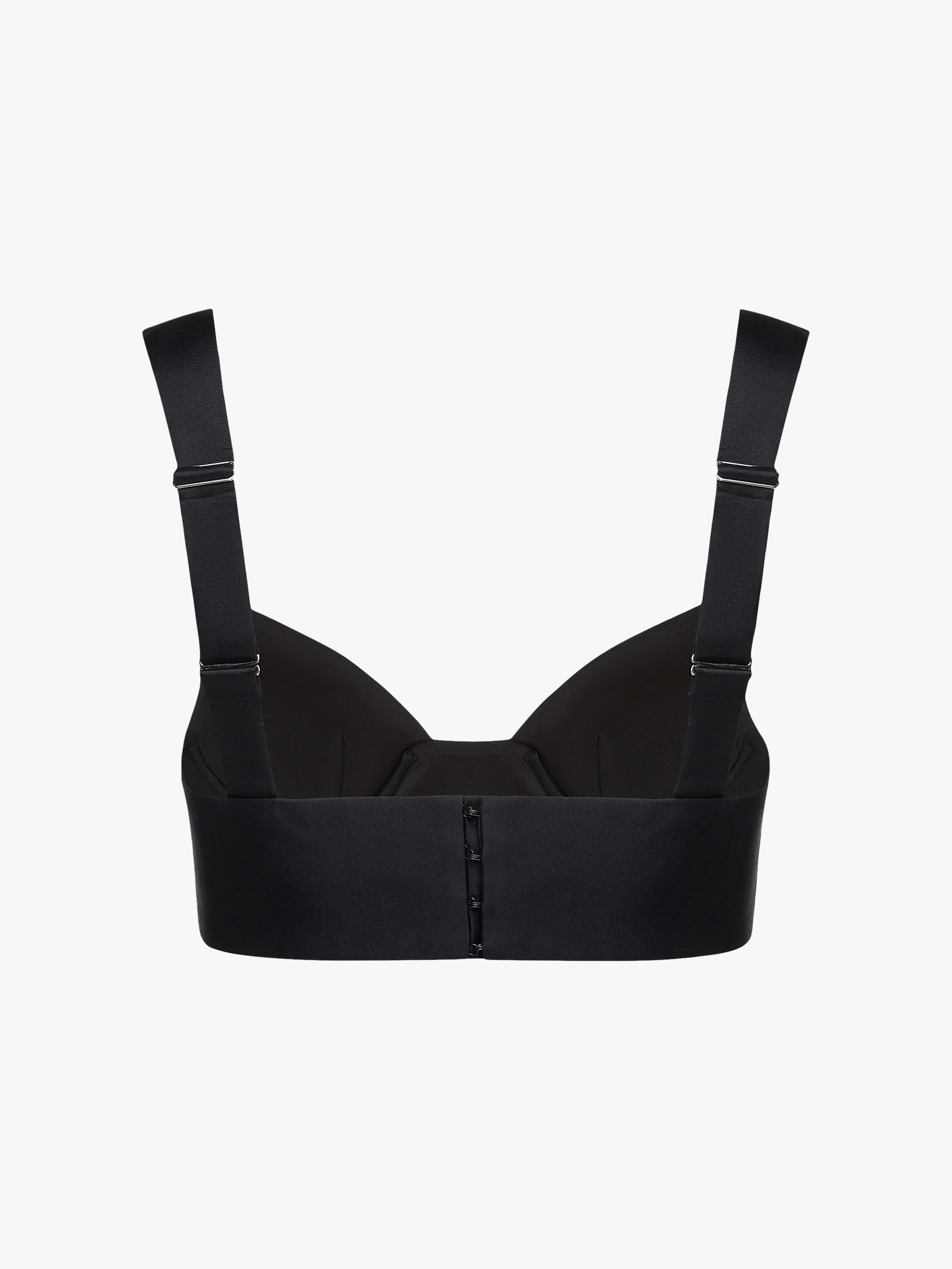 STRUCTURED SILK AND WOOL-BLEND BRALETTE TOP made by NDS The Label