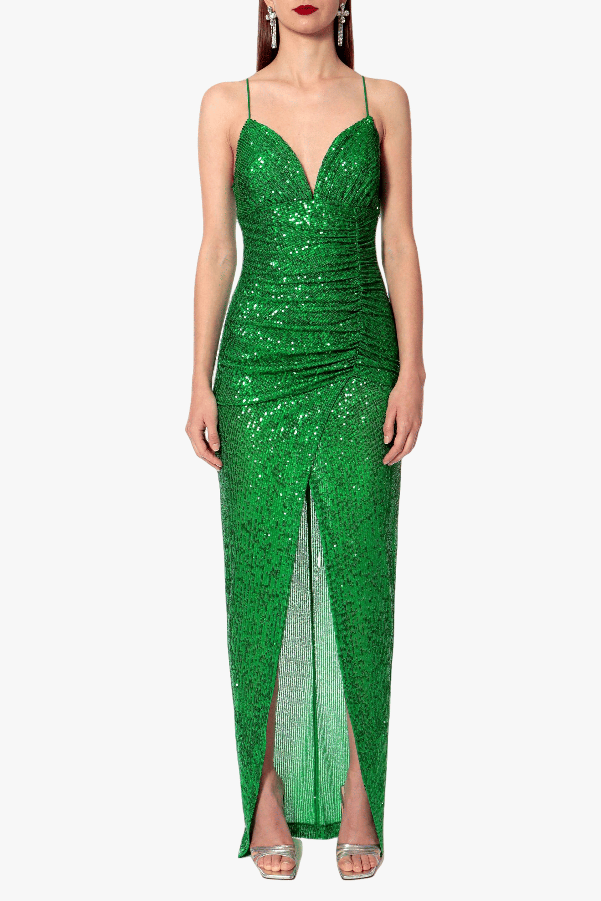 Dress Ailish Shamrock Green in Green made by HALEWSKI