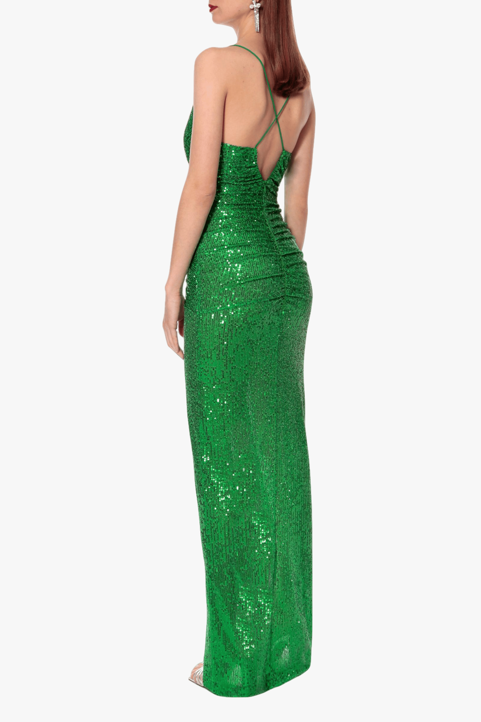 Dress Ailish Shamrock Green in Green made by HALEWSKI