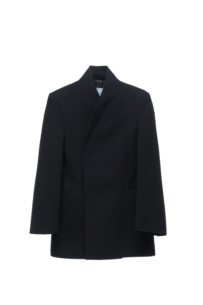 High collar wrap blazer made by AFTERHOURS