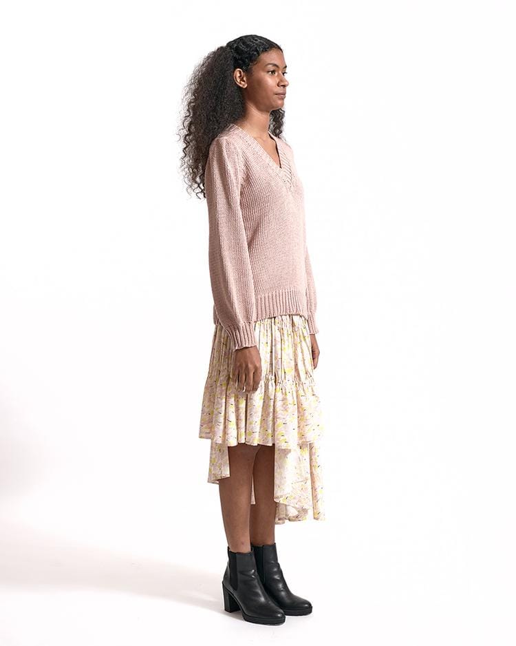 LIOBA sweater in Purple made by AYNI