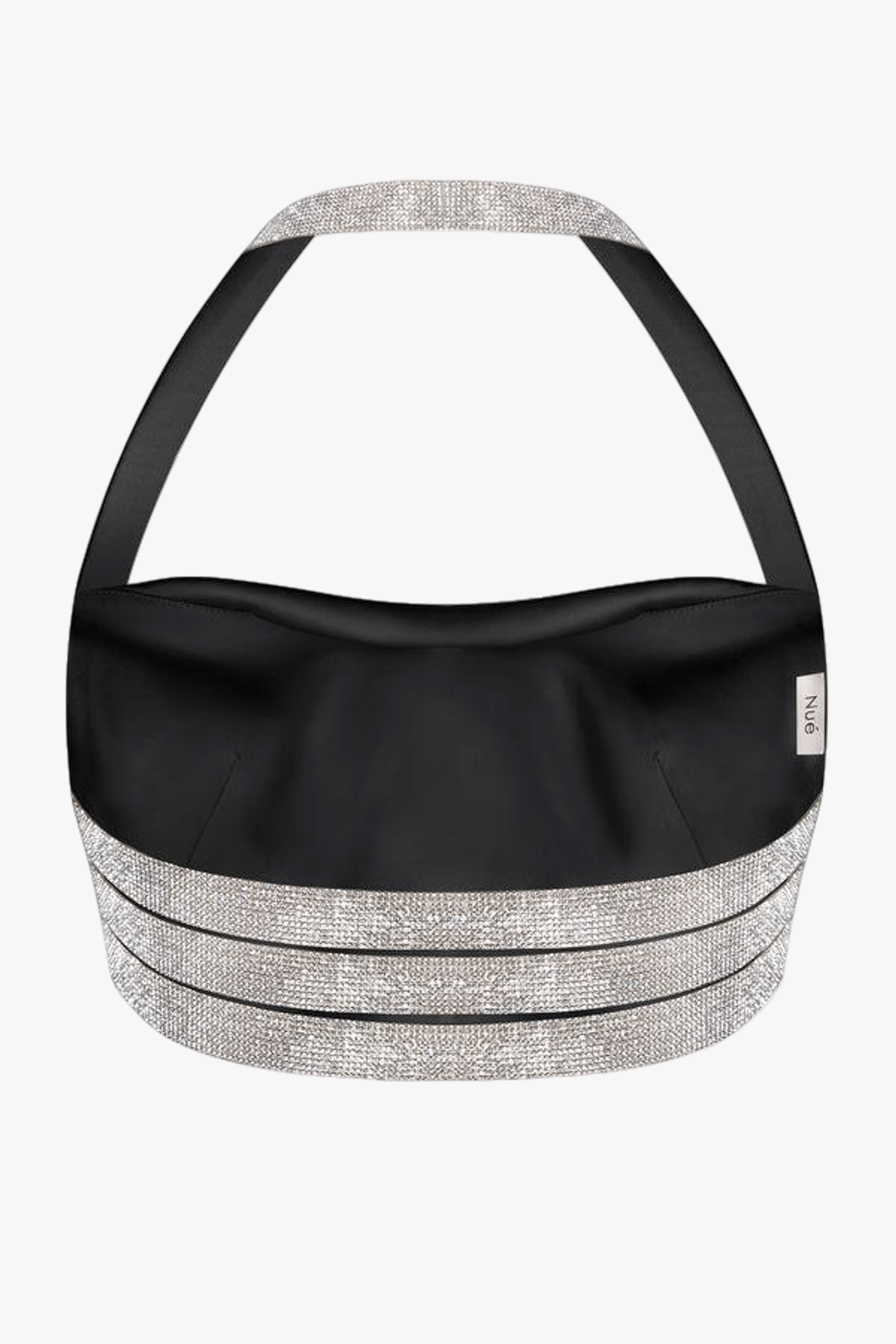 Silk top with Crystal ribbons made by NUÉ