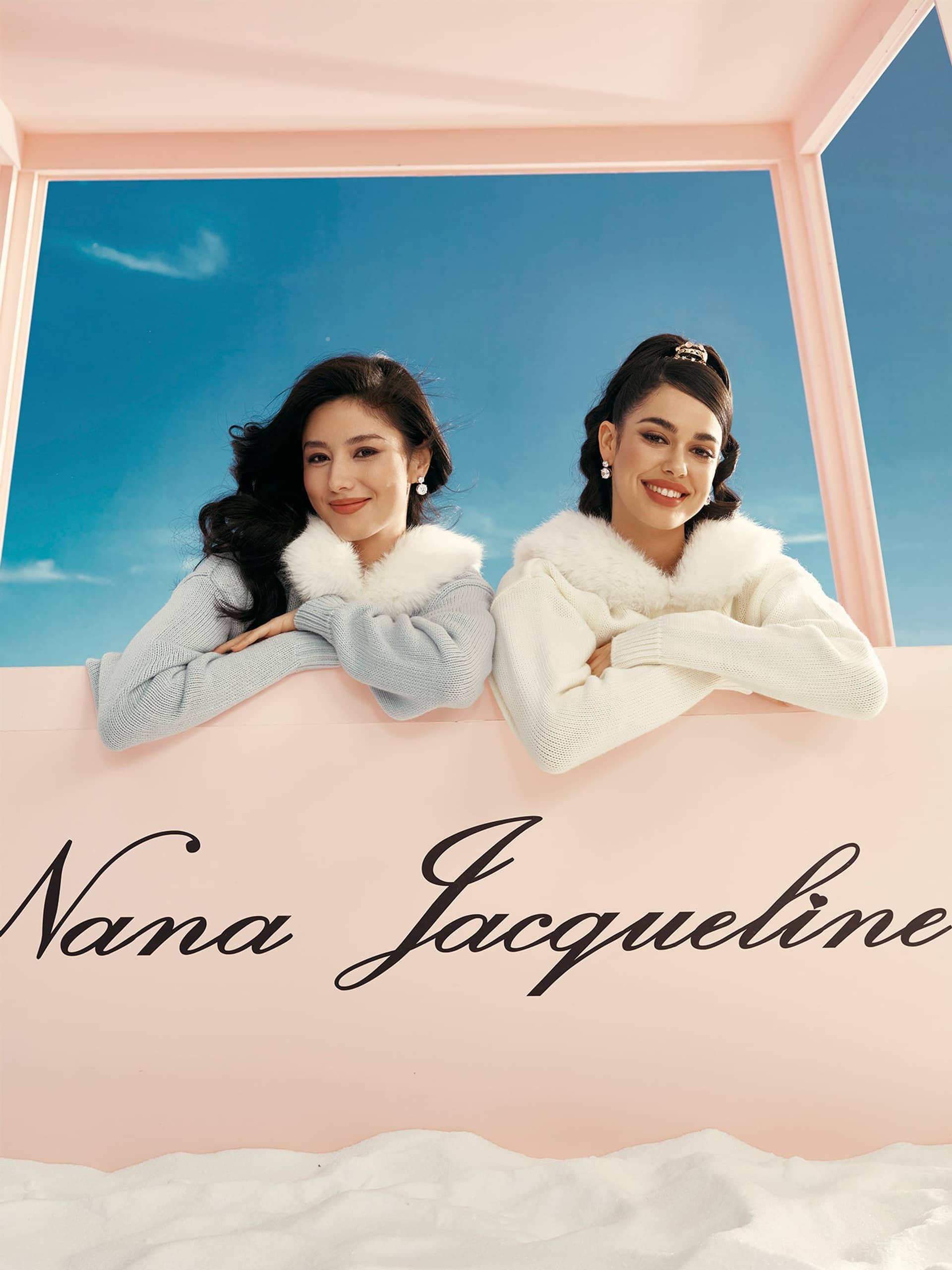 Ava Fur Sweatshirt (White) made by Nana Jacqueline