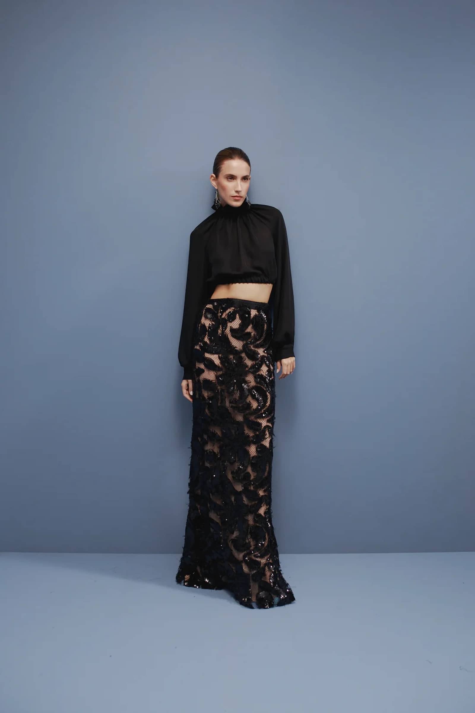 Nero Long Top made by Francesca Miranda