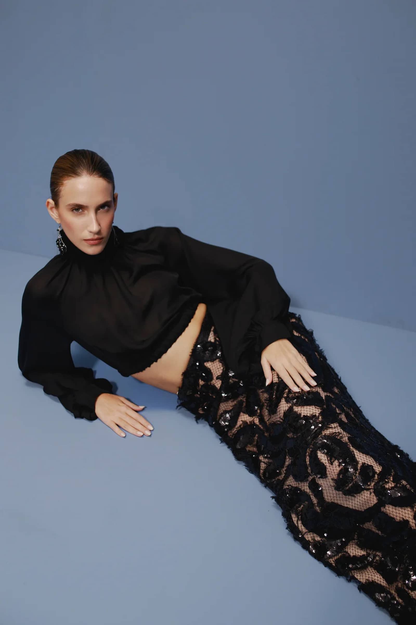 Nero Long Top made by Francesca Miranda