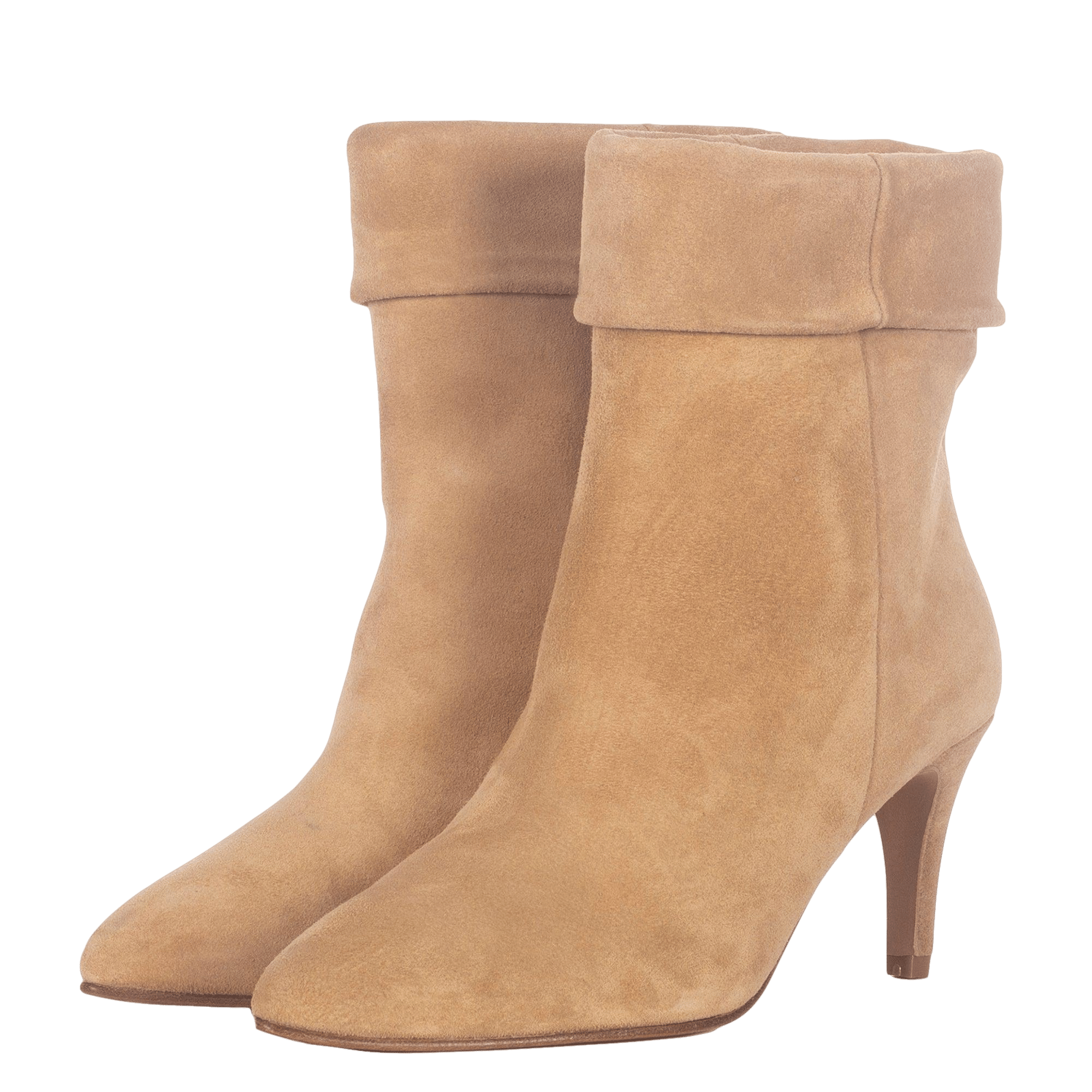 SAND SUEDE ANKLE BOOTS in Brown made by Toral