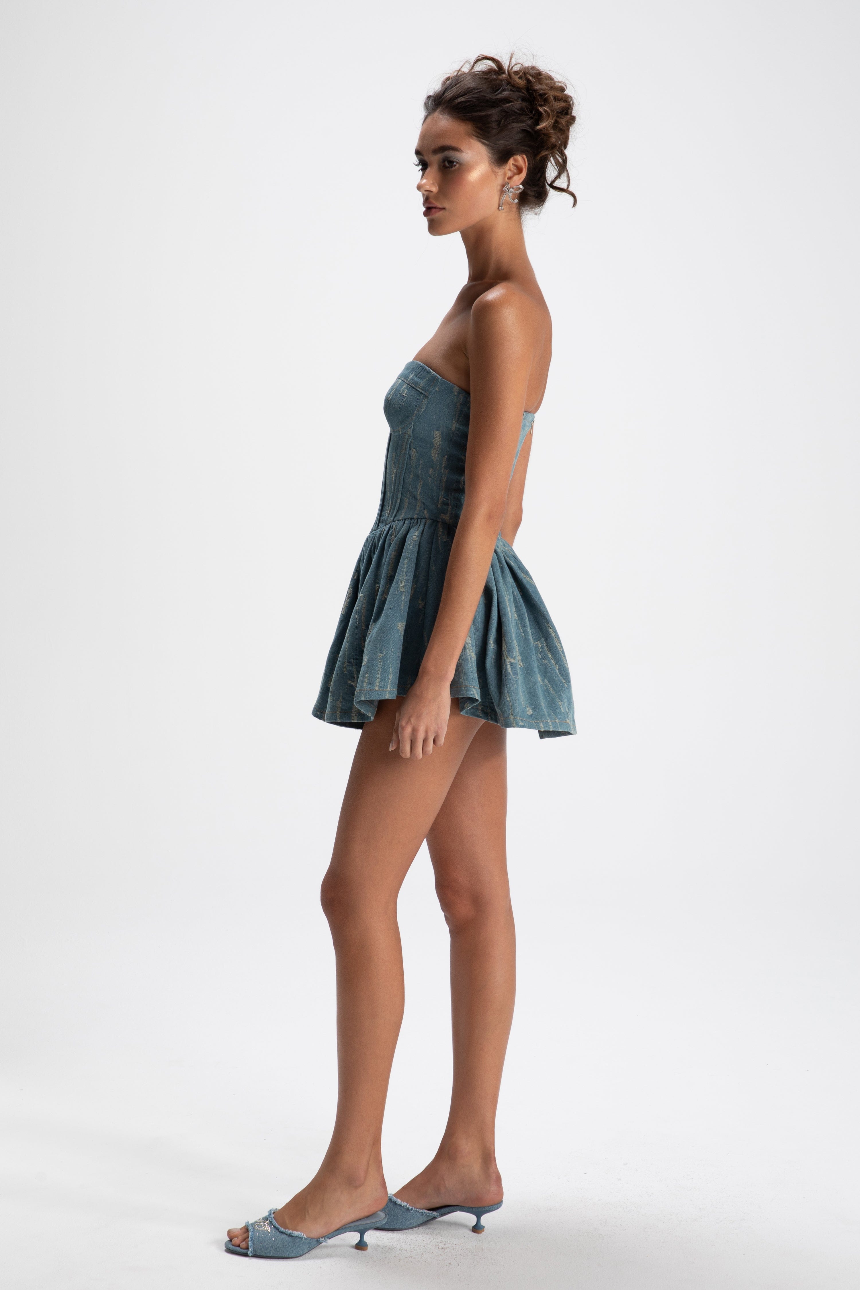 Airina Dress (Denim) in Blue made by Nana Jacqueline