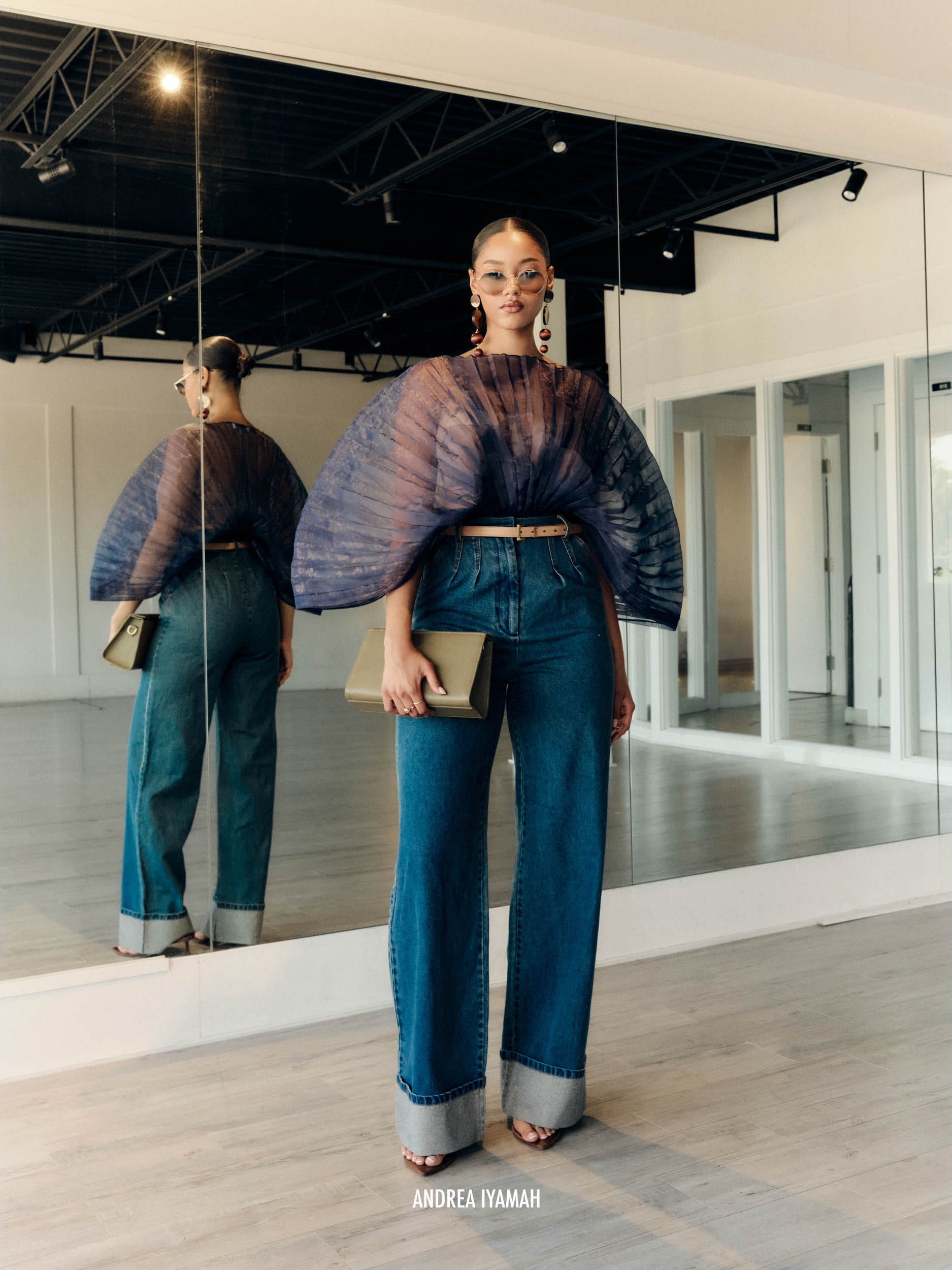 NEVY PANTS - DENIM made by Andrea Iyamah