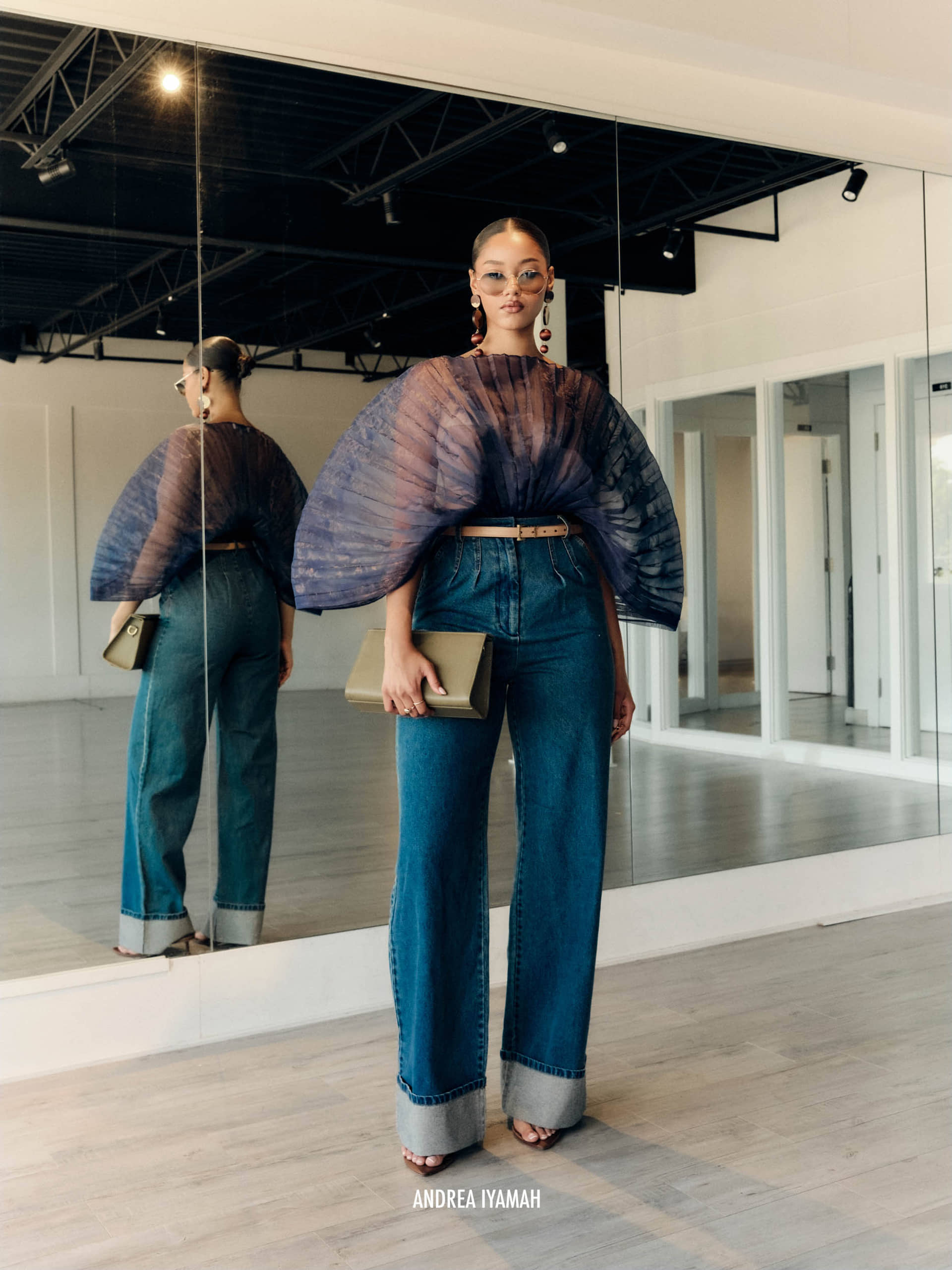 NEVY PANTS - DENIM made by Andrea Iyamah