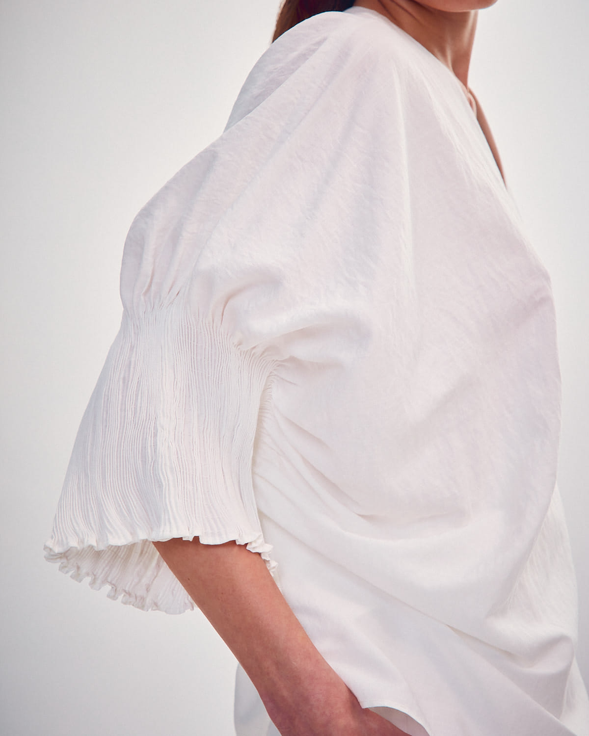 BLOUSE WITH TIGHT SLEEVES made by DELEGAN Clothes