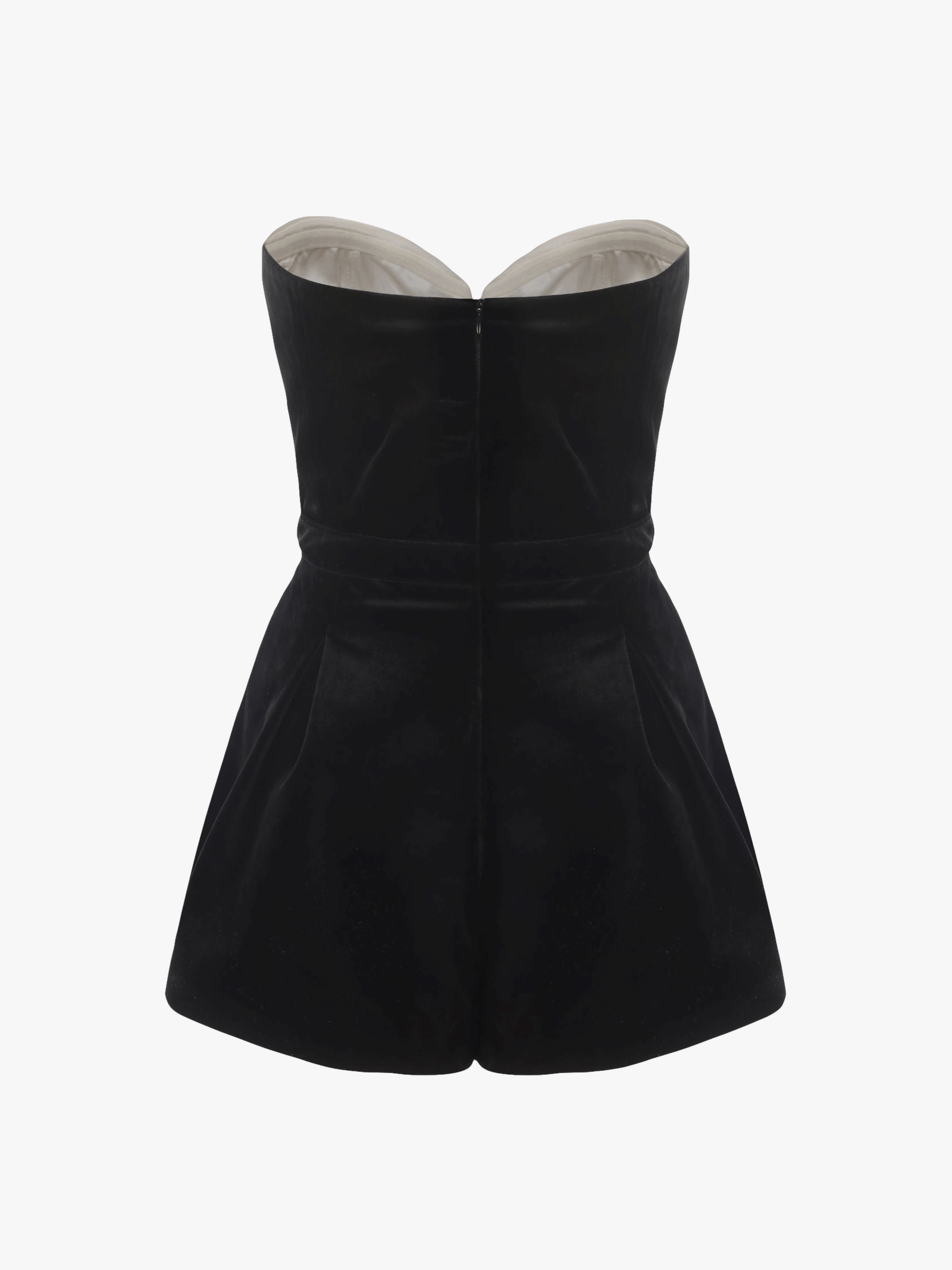 Amanda Velvet Jumpsuit (White) in Black made by Nana Jacqueline