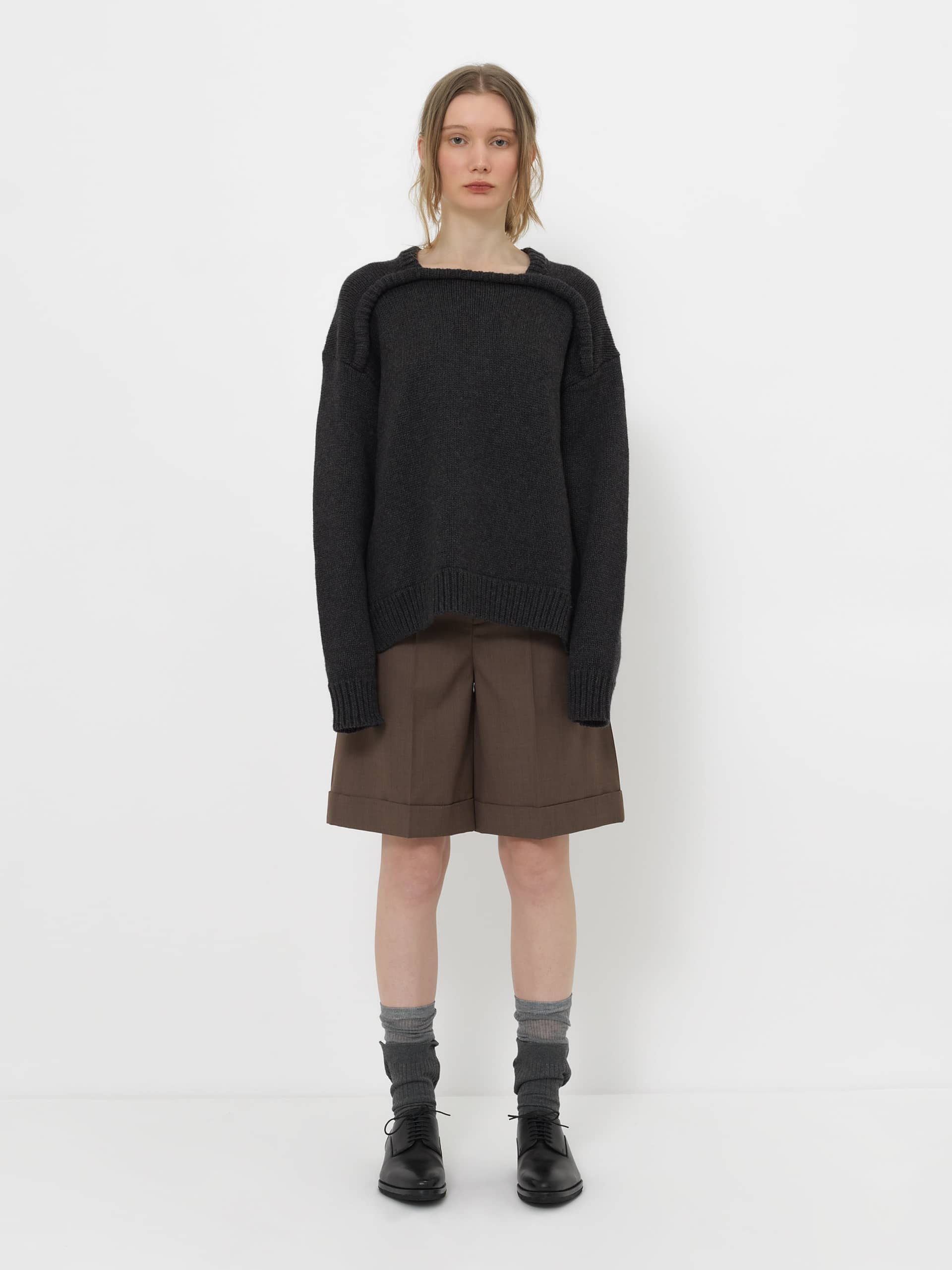 WOOL-CASHMERE KNIT SWEATER made by YIBRI
