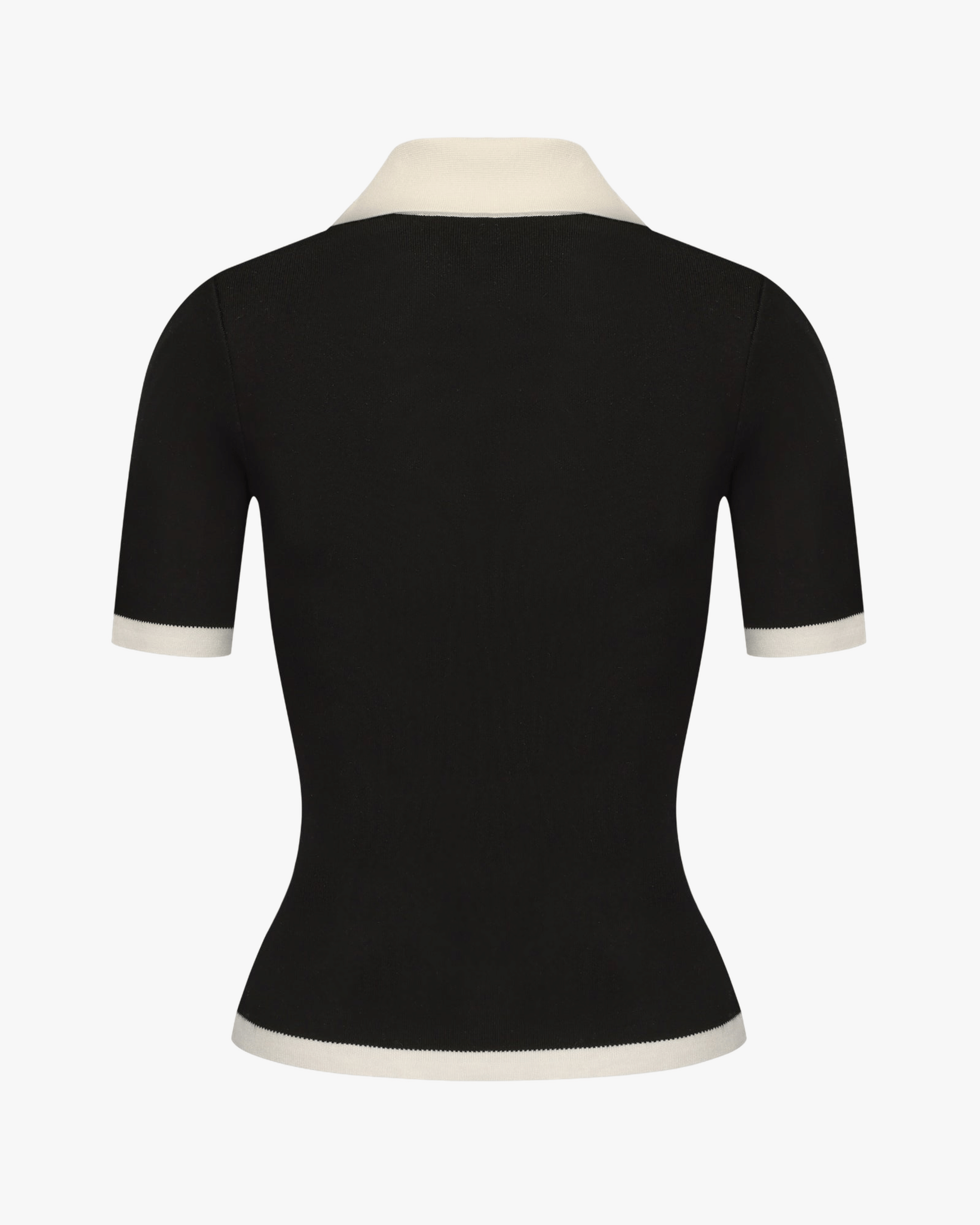 Hazel Polo Top (Black) made by Nana Jacqueline