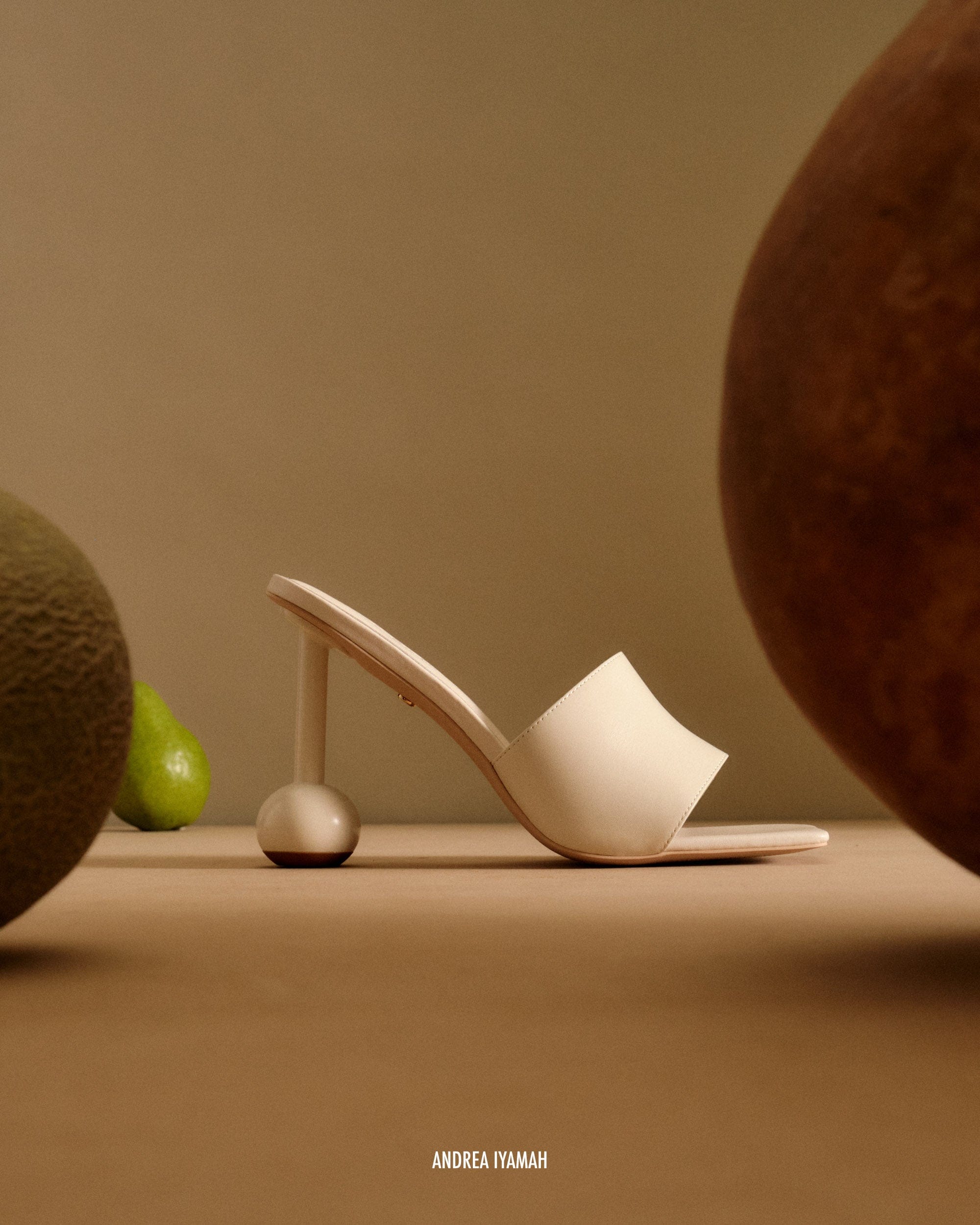 YURI SANDALS - CREAM made by Andrea Iyamah